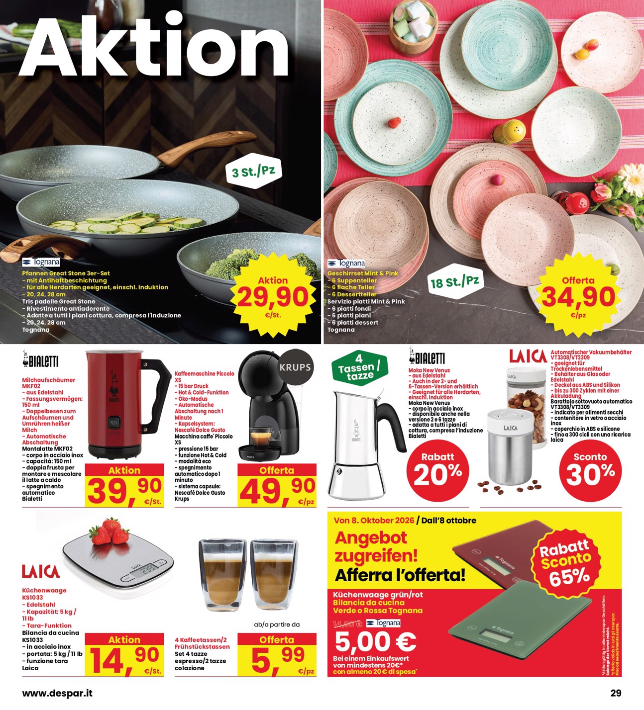 interspar - Volantino attuale di INTERSPAR valido dal giovedì 08/10/2026 al mercoledì 21/10/2026 - page: 29