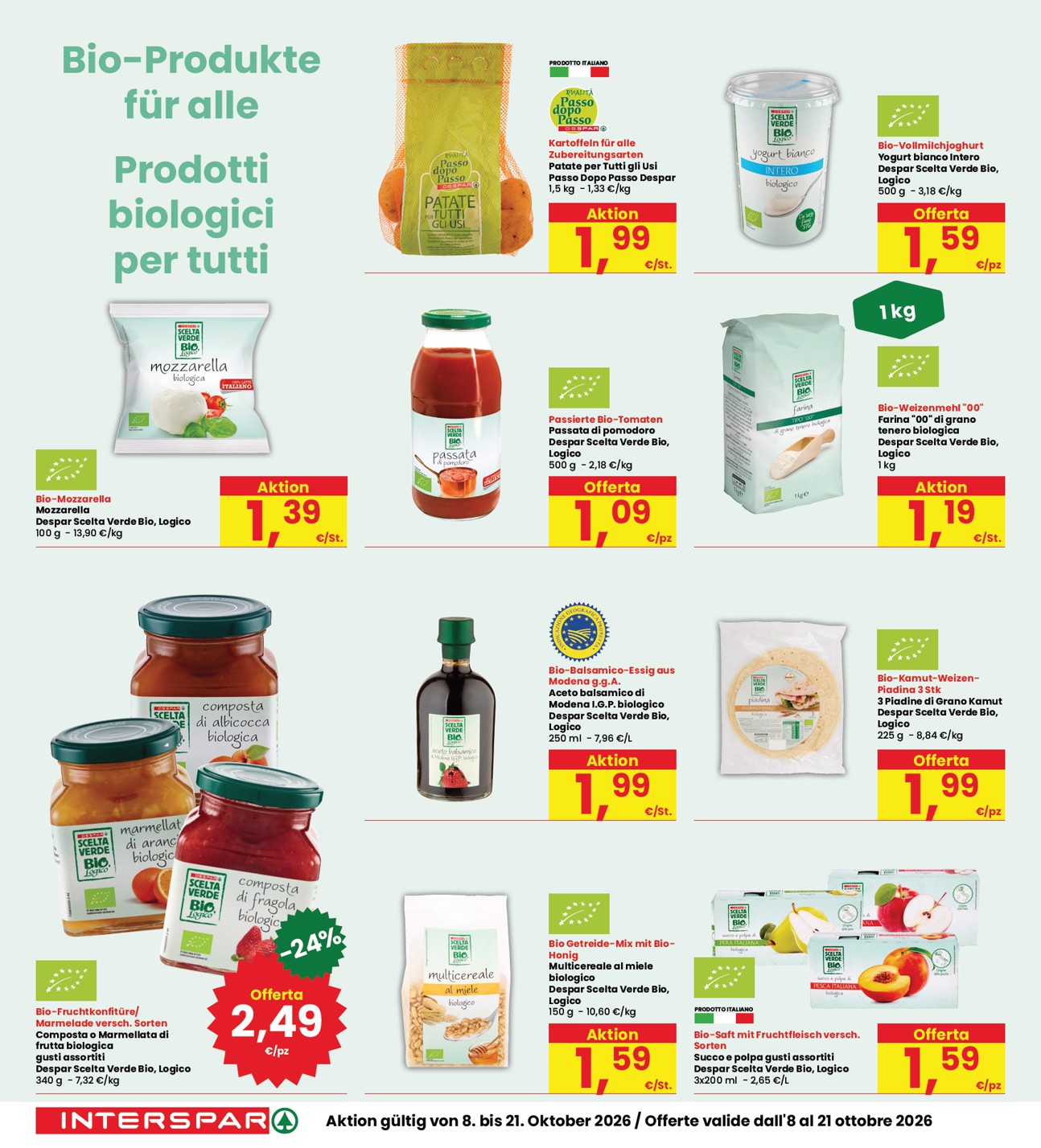 interspar - Volantino attuale di INTERSPAR valido dal giovedì 08/10/2026 al mercoledì 21/10/2026 - page: 16