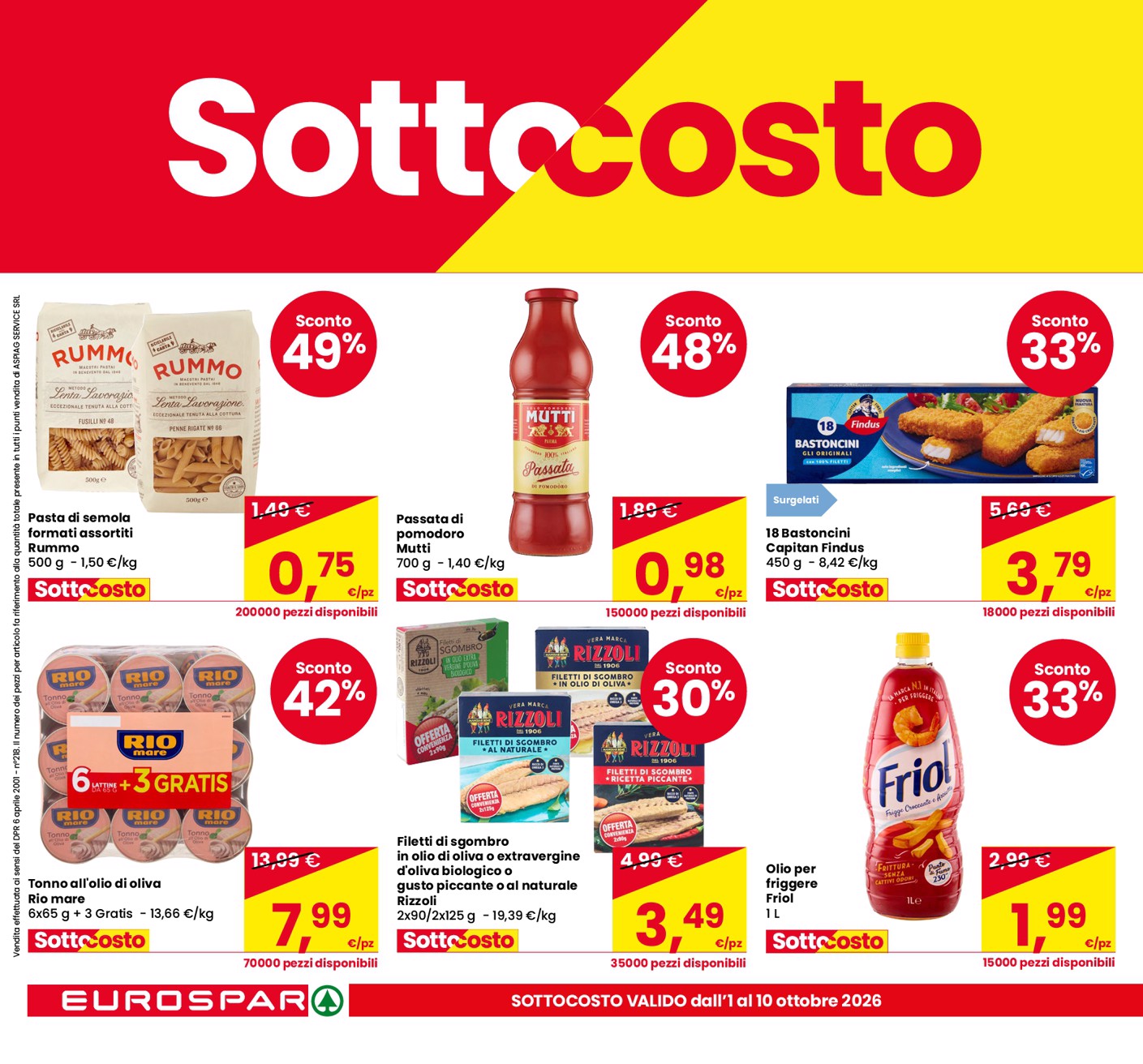 eurospar - Volantino attuale di Eurospar valido dal giovedì 01/10/2026 al sabato 10/10/2026 - page: 4