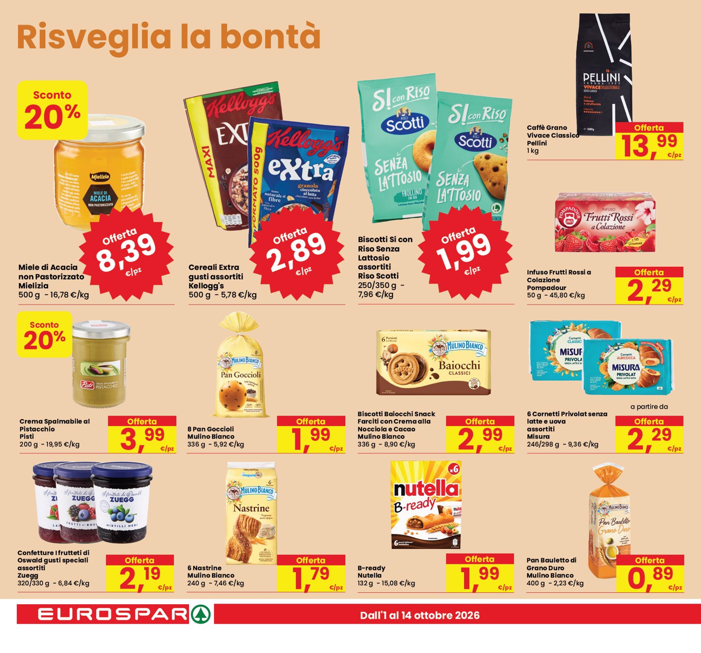 eurospar - Volantino attuale di Eurospar valido dal giovedì 01/10/2026 al sabato 10/10/2026 - page: 20