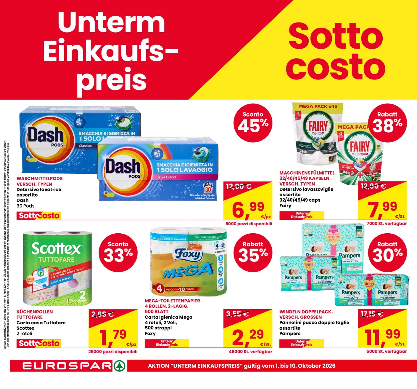 eurospar - Volantino attuale di Eurospar - Deutch valido dal giovedì 01/10/2026 al sabato 10/10/2026 - page: 6
