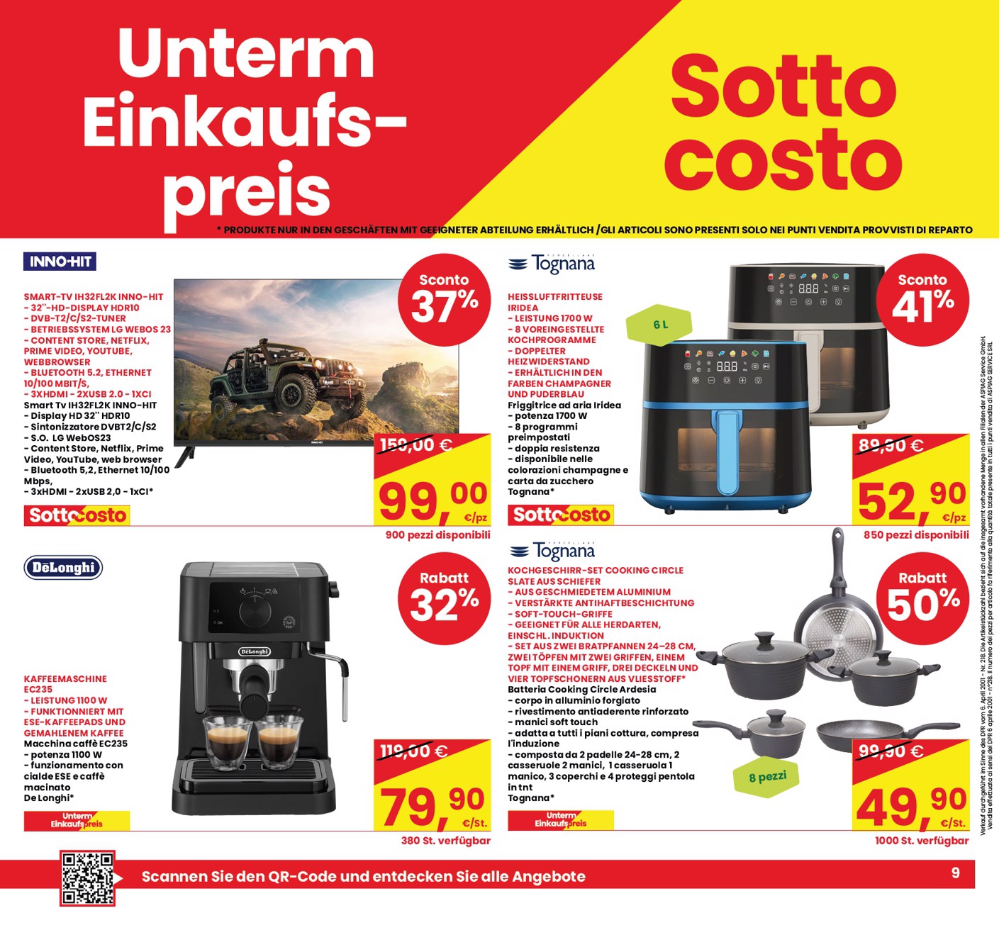 eurospar - Volantino attuale di Eurospar - Deutch valido dal giovedì 01/10/2026 al sabato 10/10/2026 - page: 9