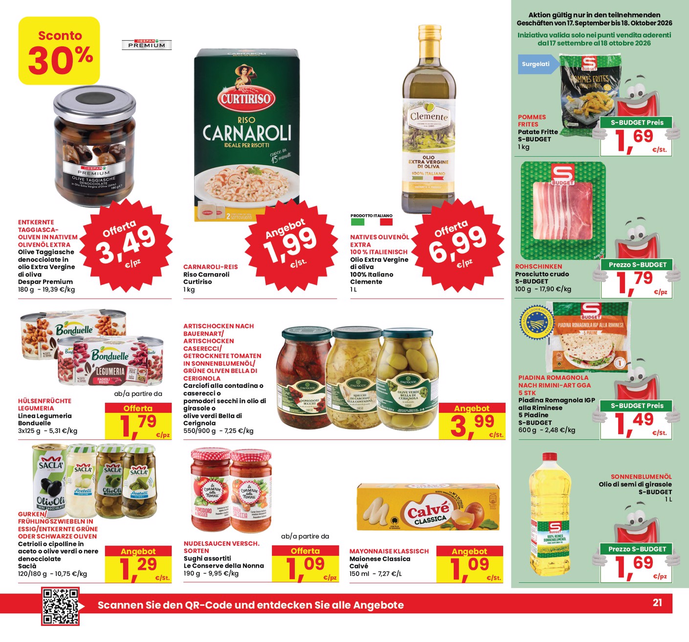eurospar - Volantino attuale di Eurospar - Deutch valido dal giovedì 01/10/2026 al sabato 10/10/2026 - page: 21