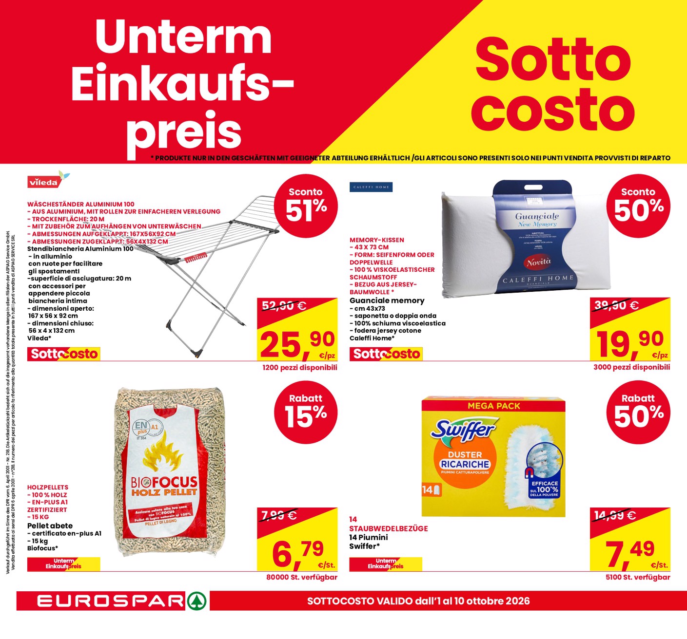 eurospar - Volantino attuale di Eurospar - Deutch valido dal giovedì 01/10/2026 al sabato 10/10/2026 - page: 8