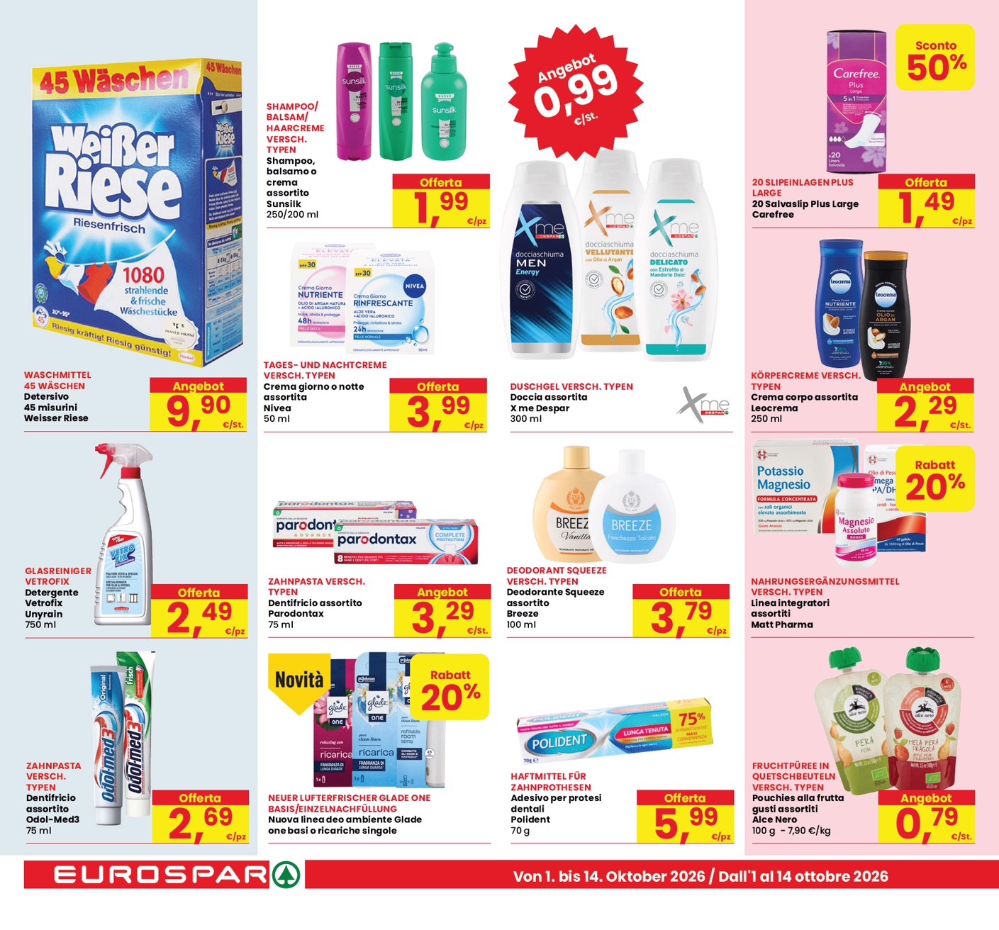 eurospar - Volantino attuale di Eurospar - Deutch valido dal giovedì 01/10/2026 al sabato 10/10/2026 - page: 22