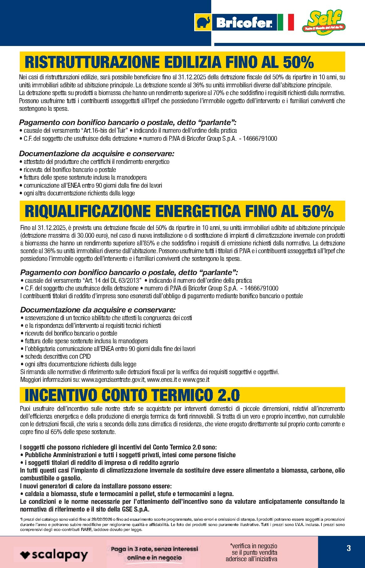 bricofer - Volantino Bricofer valido dal 27/10 al 31/03 - page: 3