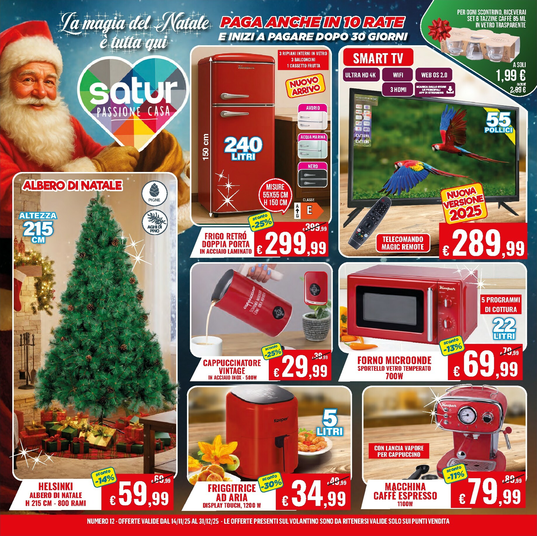 satur - Volantino Satur valido dal 14/11 al 31/12