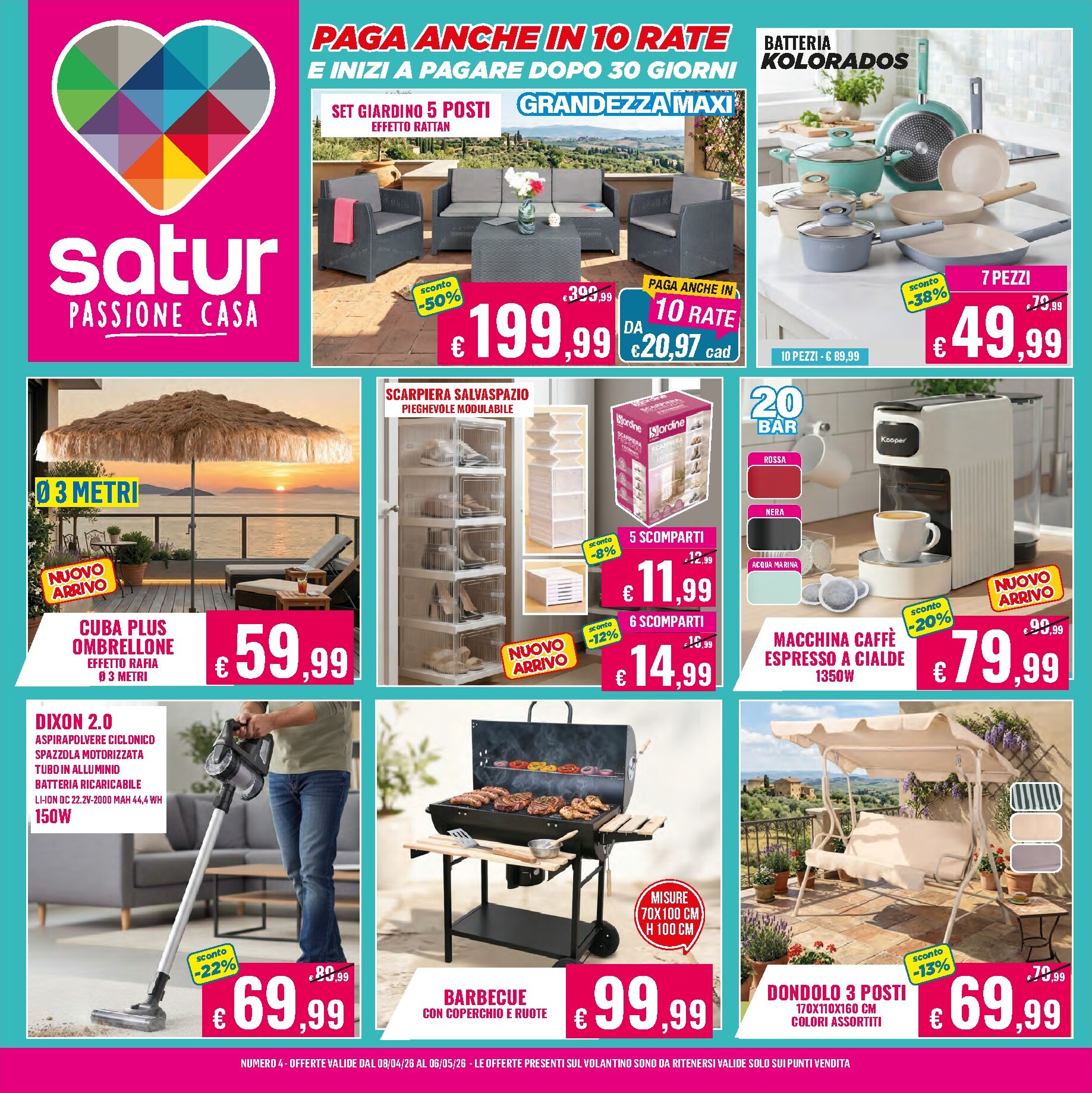 satur - Volantino attuale di Satur valido dal mercoledì 08/04/2026 al mercoledì 06/05/2026
