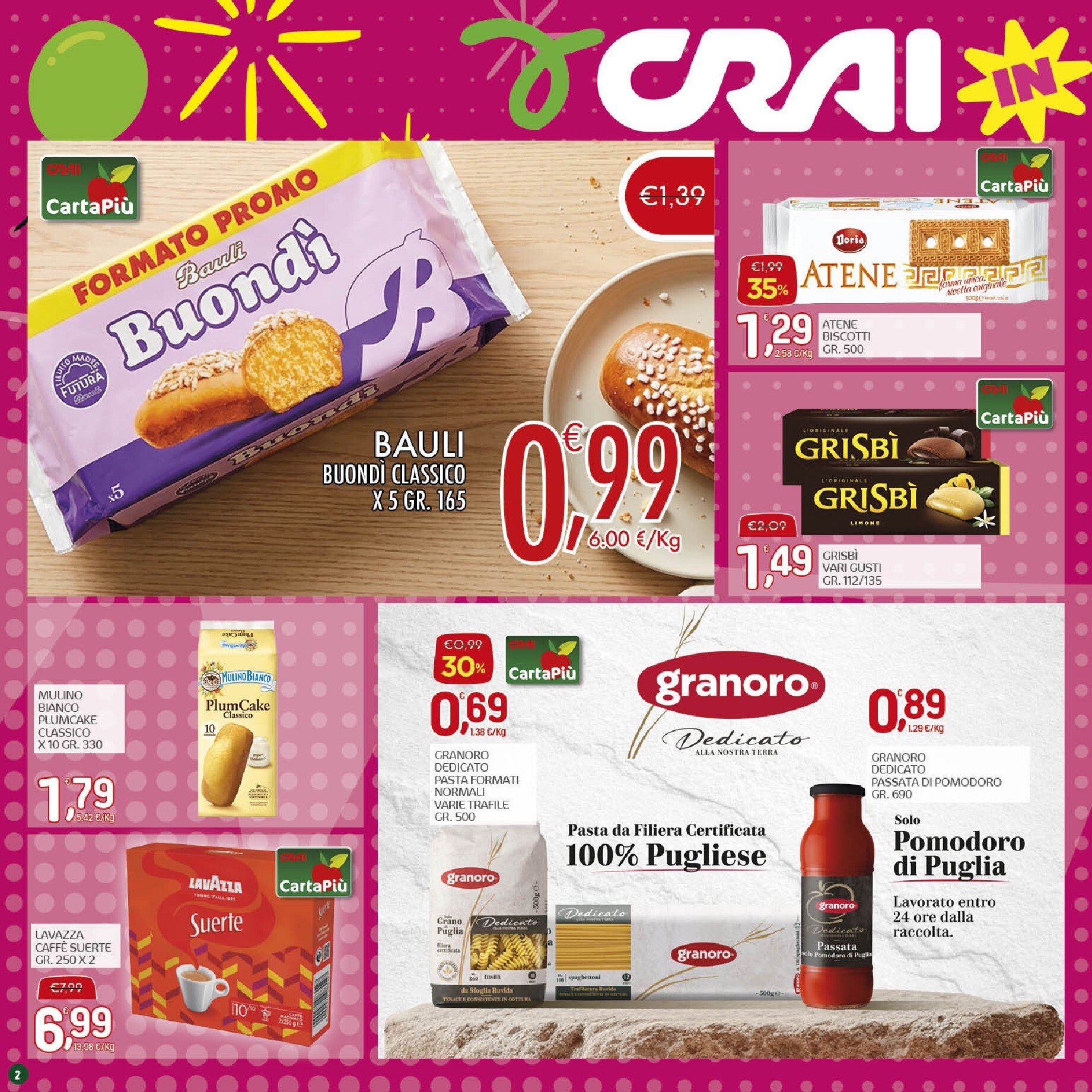 crai - Volantino attuale di Crai - Cellino San Marco Puglia valido dal giovedì 01/10/2026 al domenica 11/10/2026 - page: 2
