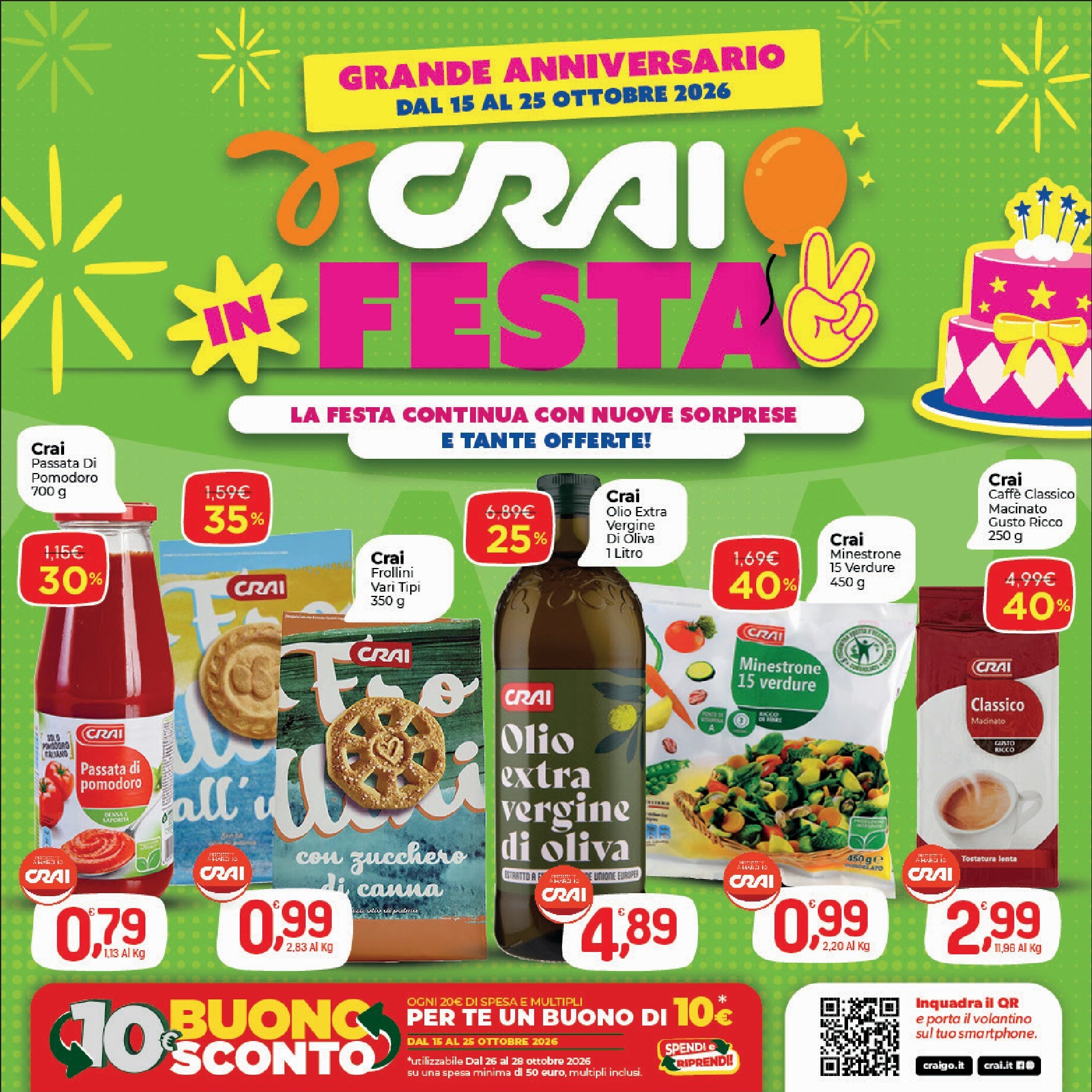 crai - Volantino futuro Crai valido dal giovedì 15/10/2026 al domenica 25/10/2026 - page: 1