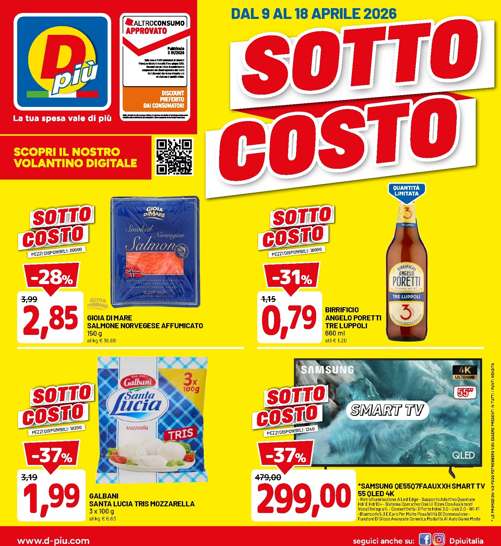 dpiu - Volantino DPiù valido dal 09/04/2026 al 18/04/2026