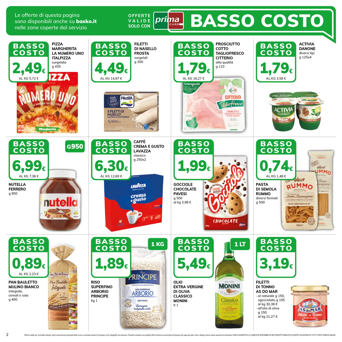 basko - Volantino attuale di Basko valido dal martedì 29/09/2026 al lunedì 12/10/2026 - page: 2