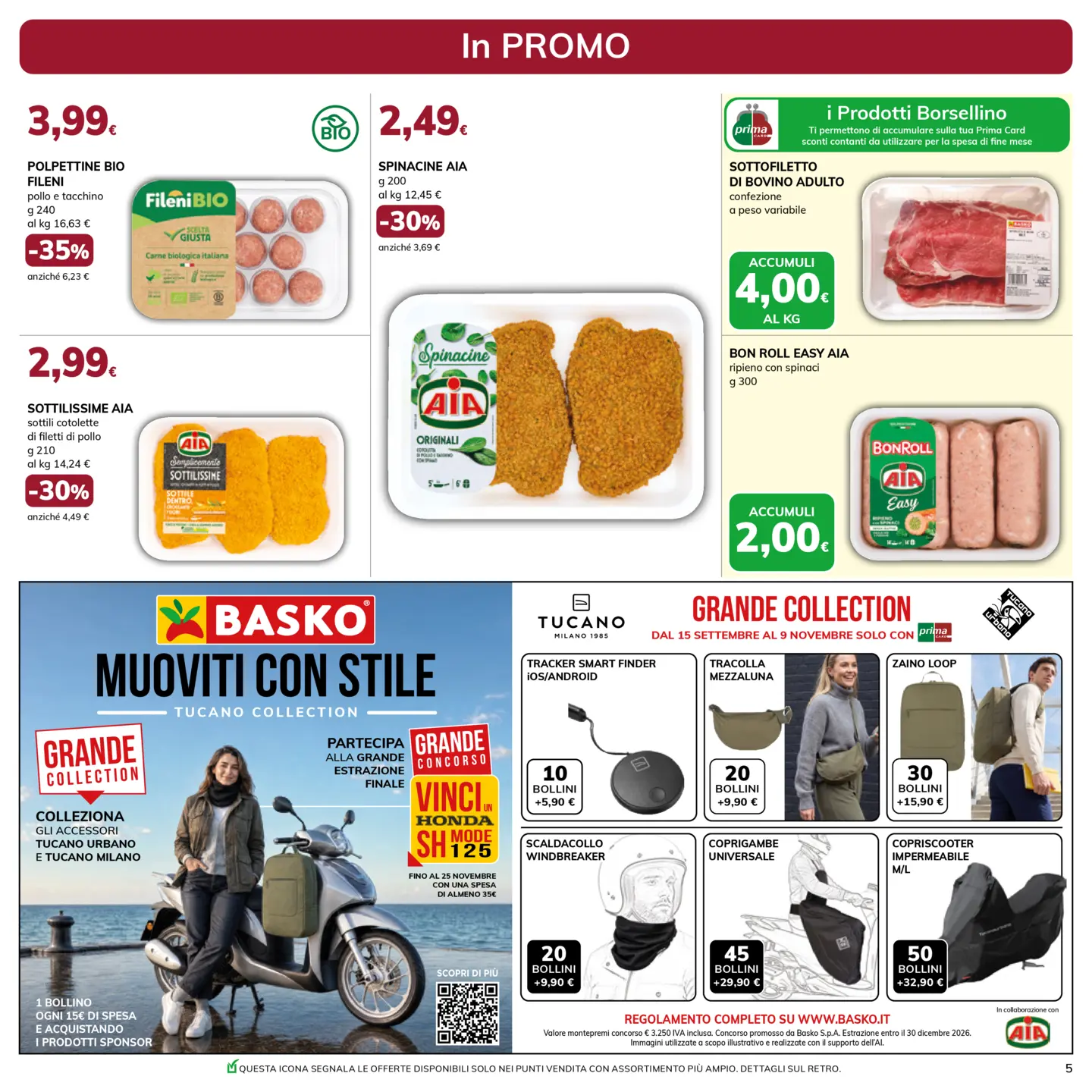 basko - Volantino attuale di Basko valido dal martedì 29/09/2026 al lunedì 12/10/2026 - page: 5