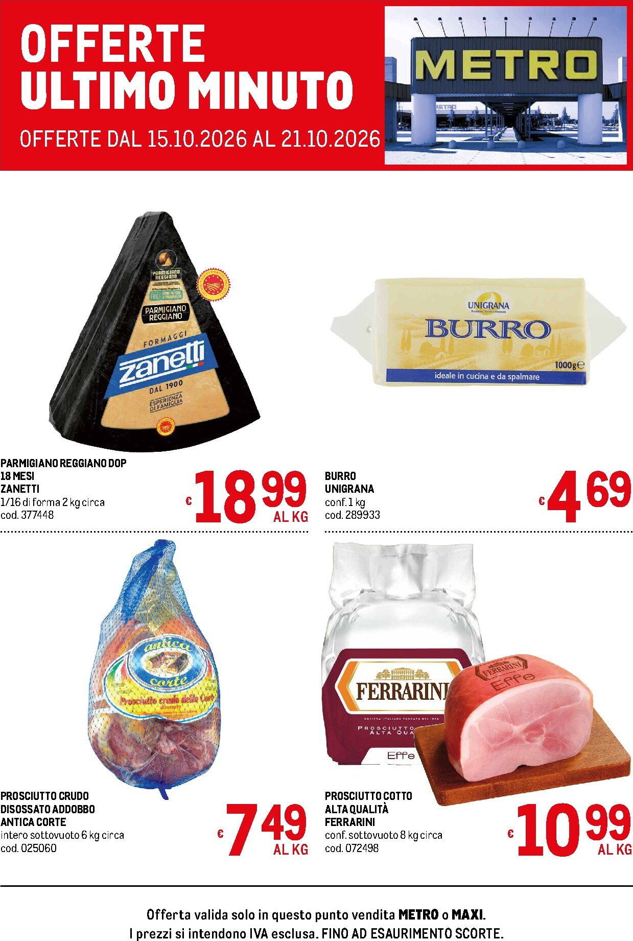metro - Volantino attuale di Metro - Offerte ultimo minuto valido dal giovedì 15/10/2026 al mercoledì 21/10/2026