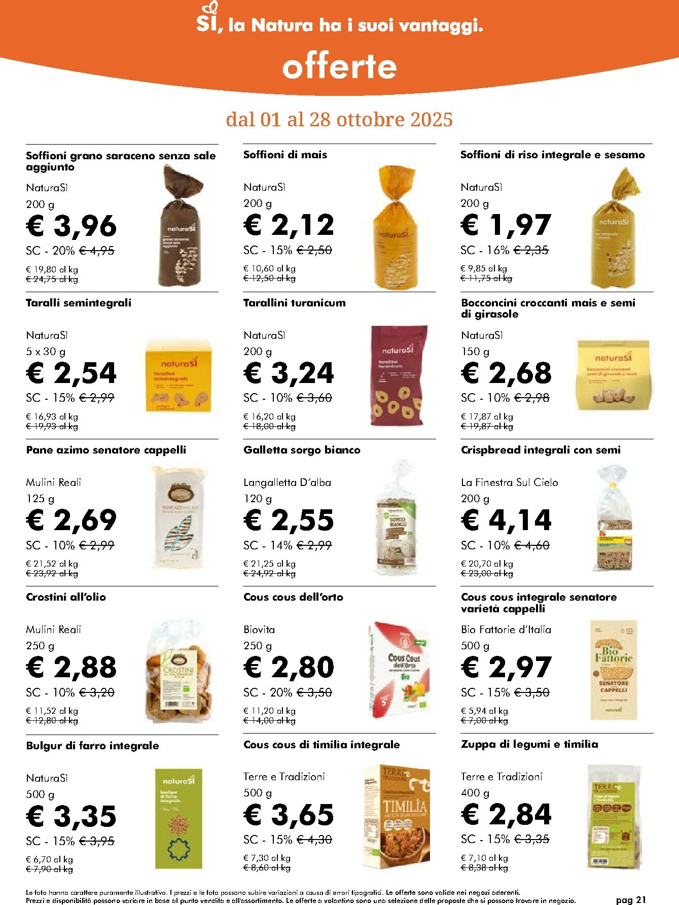 naturasi - Volantino NaturaSì valido dal 01/10 al 28/10 - page: 21
