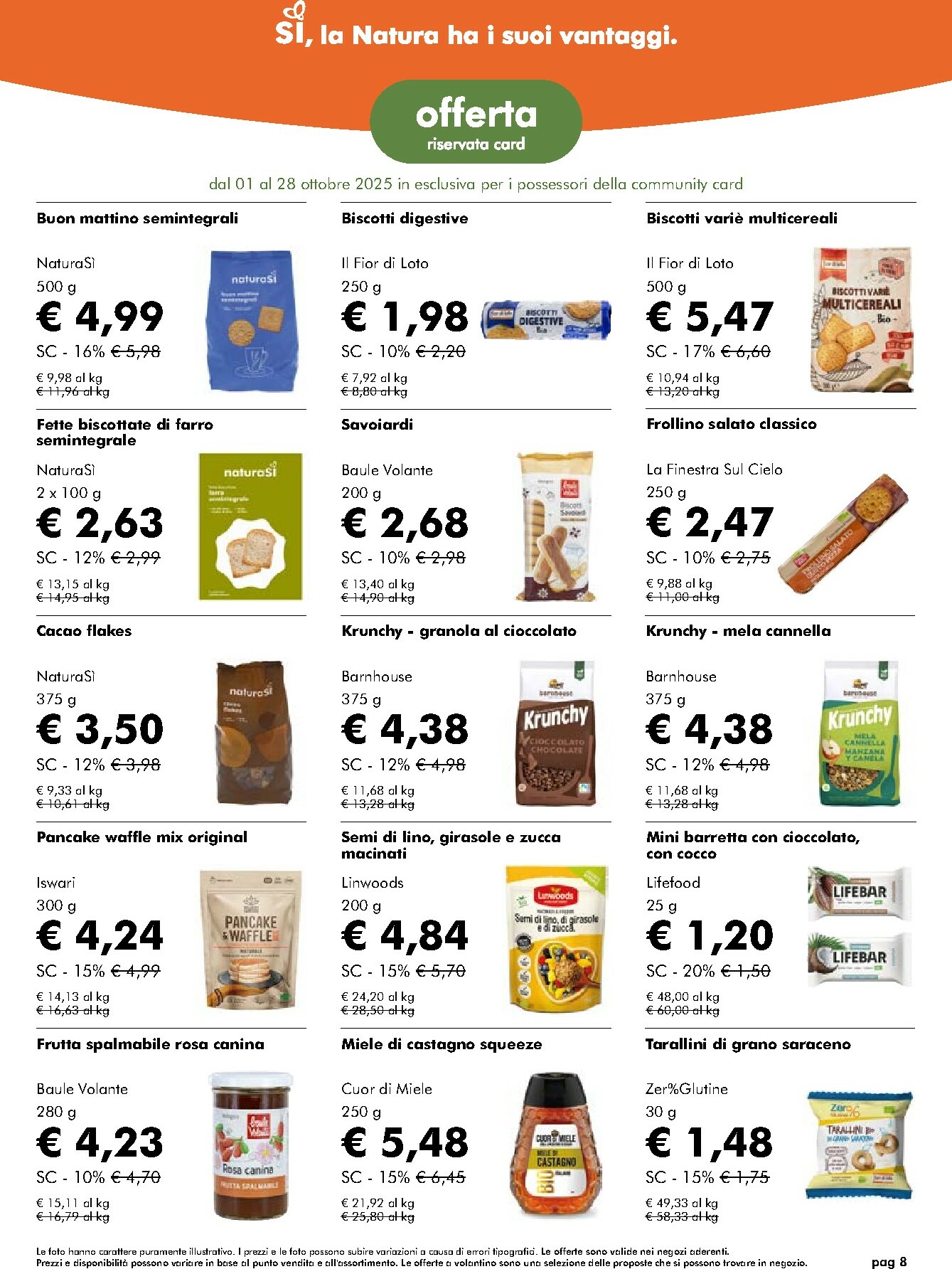 naturasi - Volantino NaturaSì valido dal 01/10 al 28/10 - page: 8