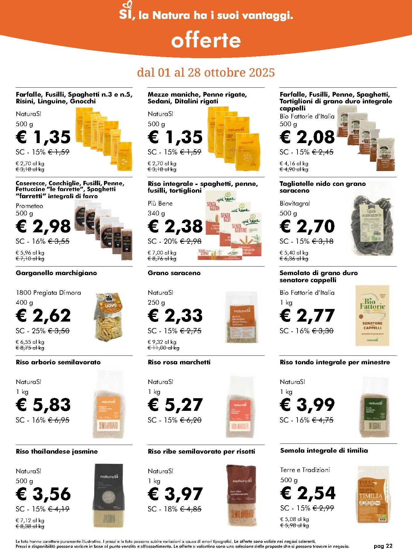 naturasi - Volantino NaturaSì valido dal 01/10 al 28/10 - page: 22