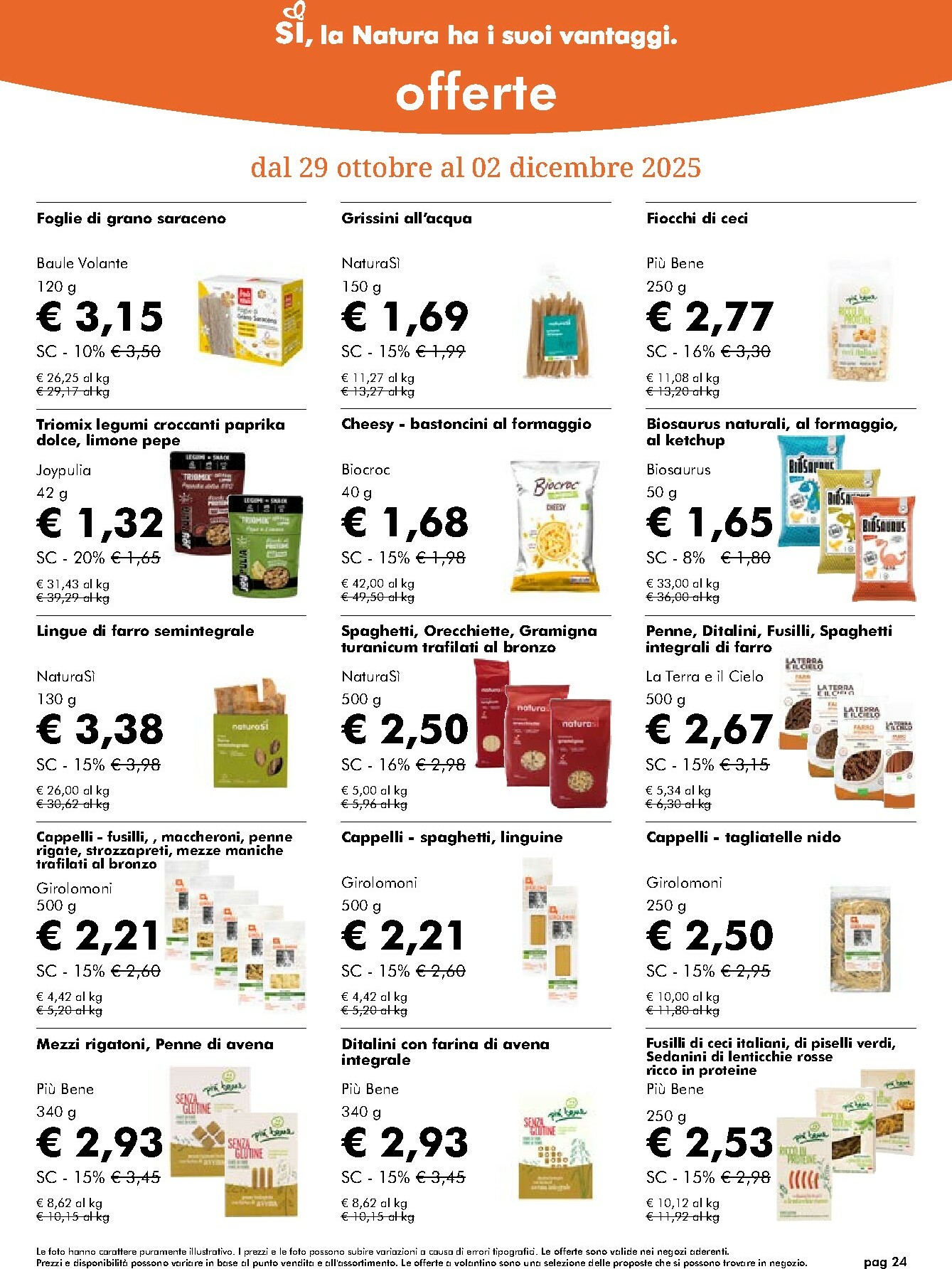 naturasi - Volantino NaturaSì valido dal 29/10 al 02/12 - page: 24