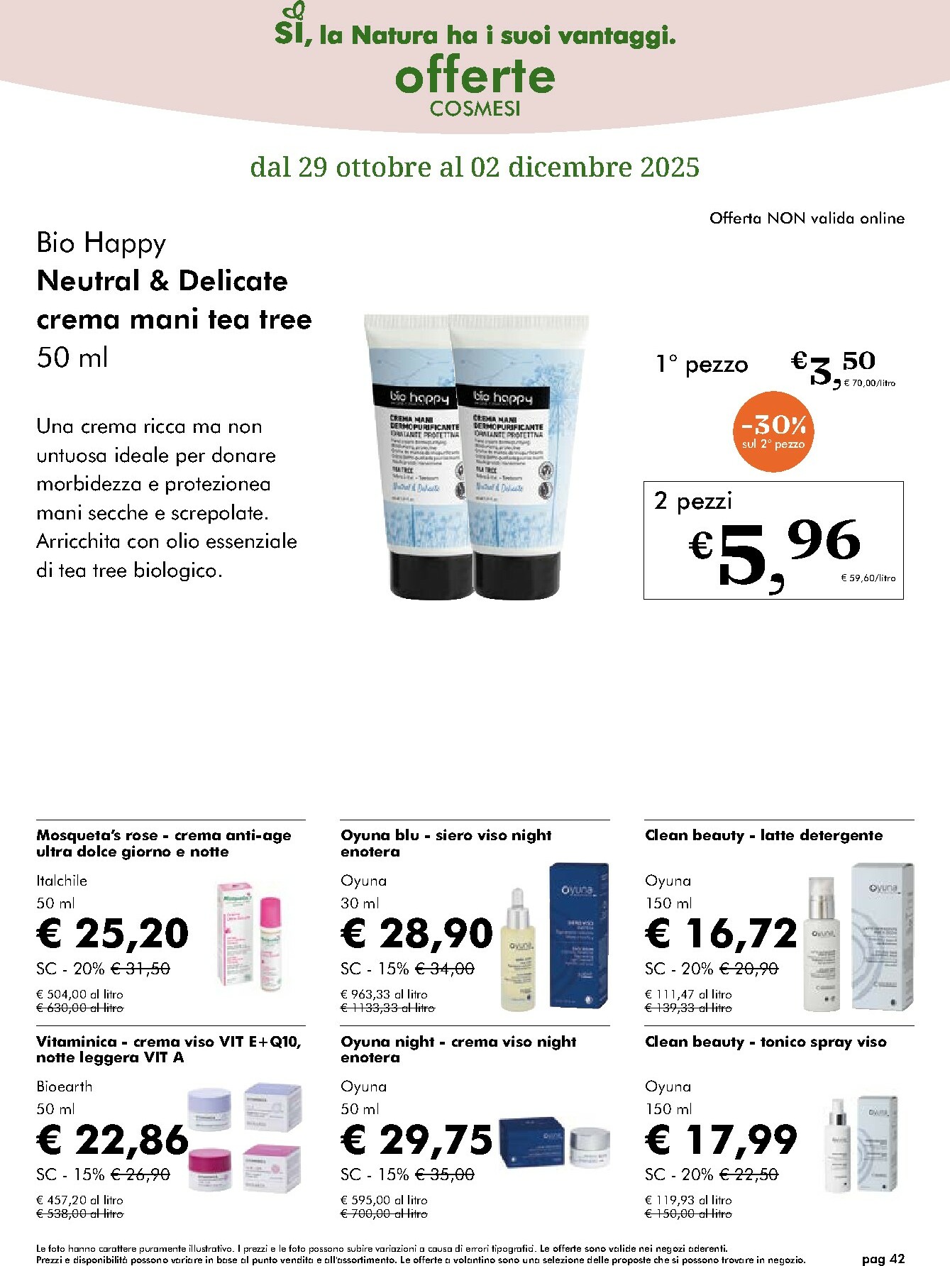 naturasi - Volantino NaturaSì valido dal 29/10 al 02/12 - page: 42