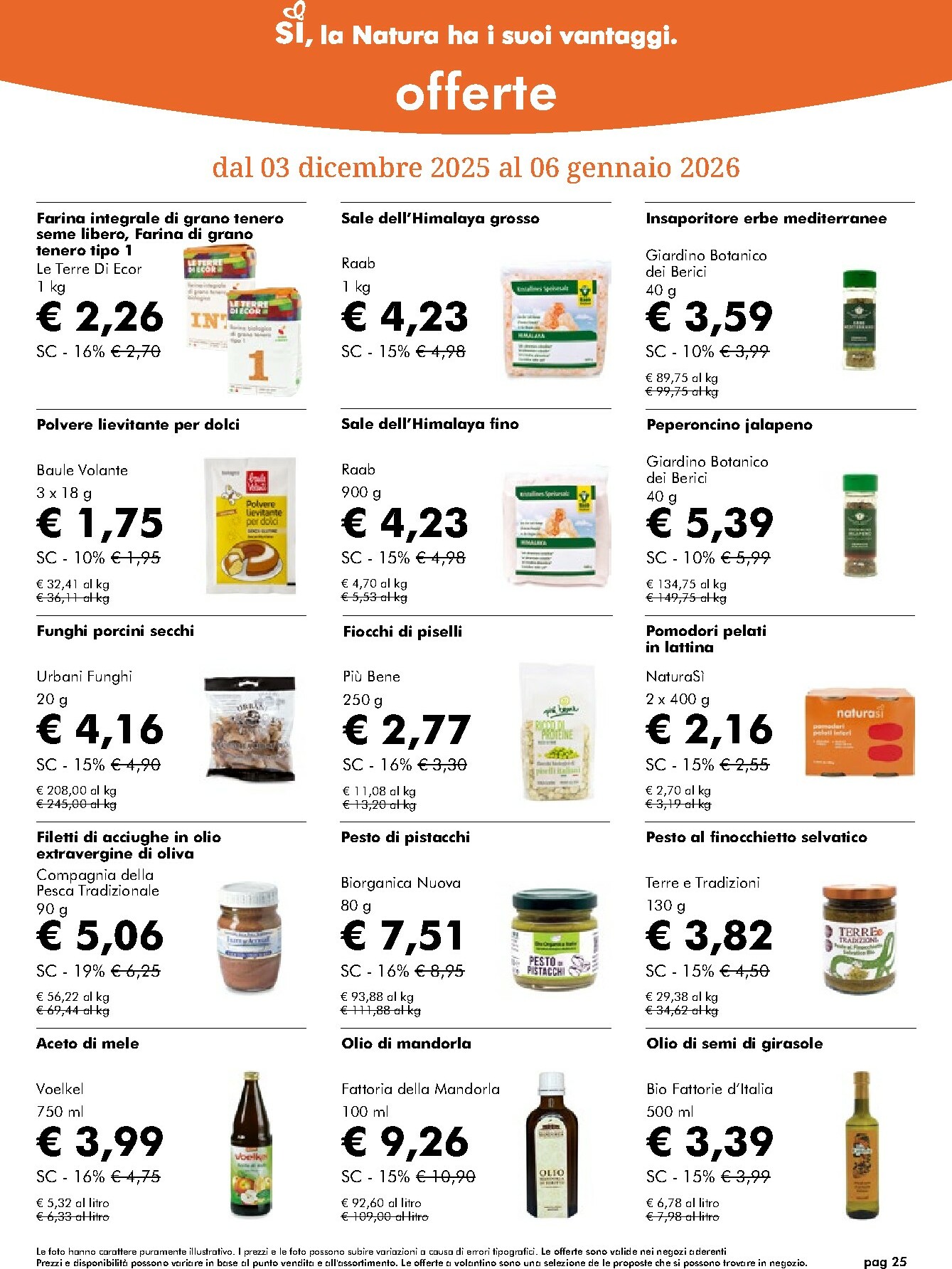 naturasi - Volantino NaturaSì valido dal 03/12 al 07/01 - page: 25