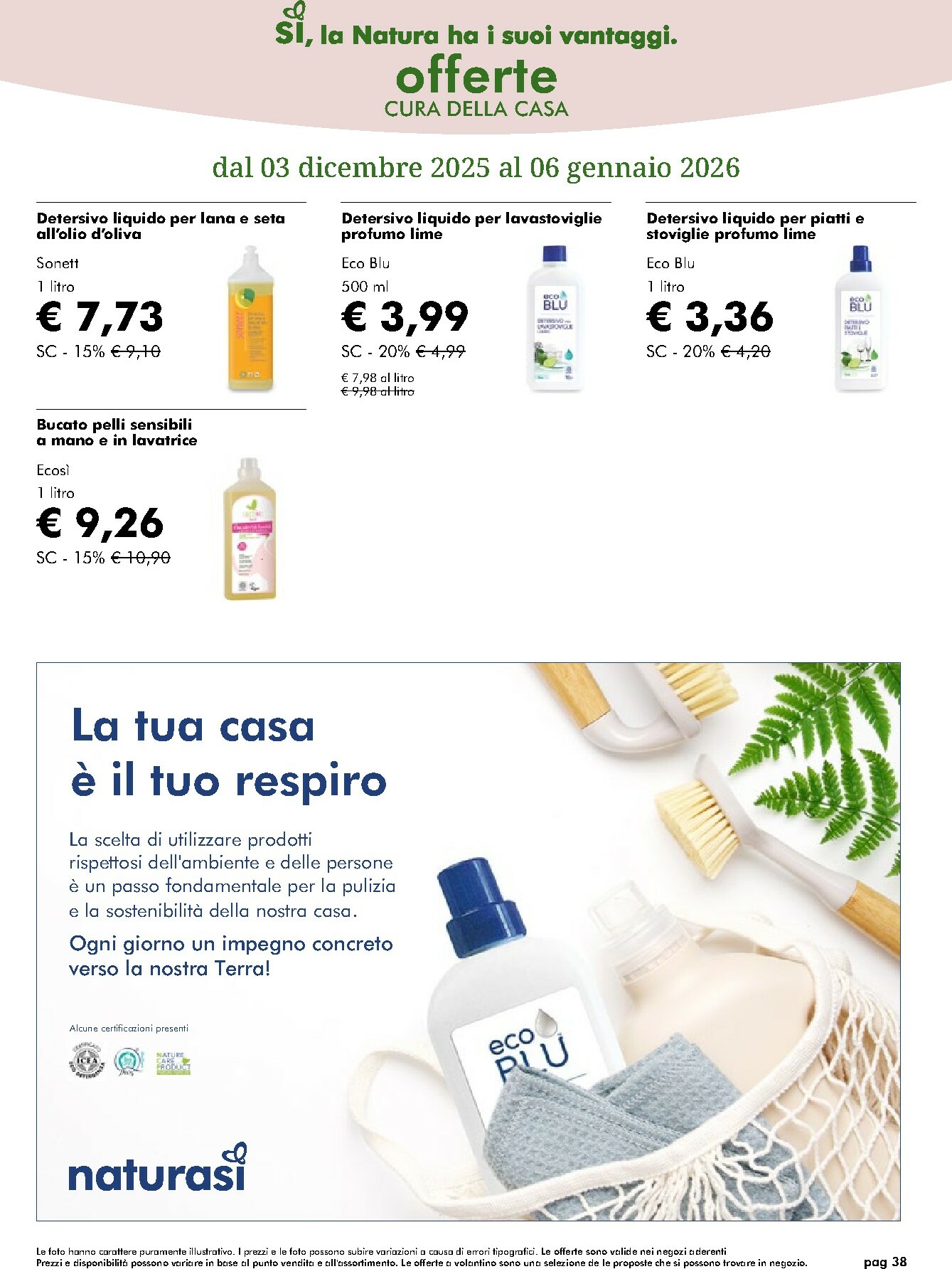 naturasi - Volantino NaturaSì valido dal 03/12 al 07/01 - page: 38