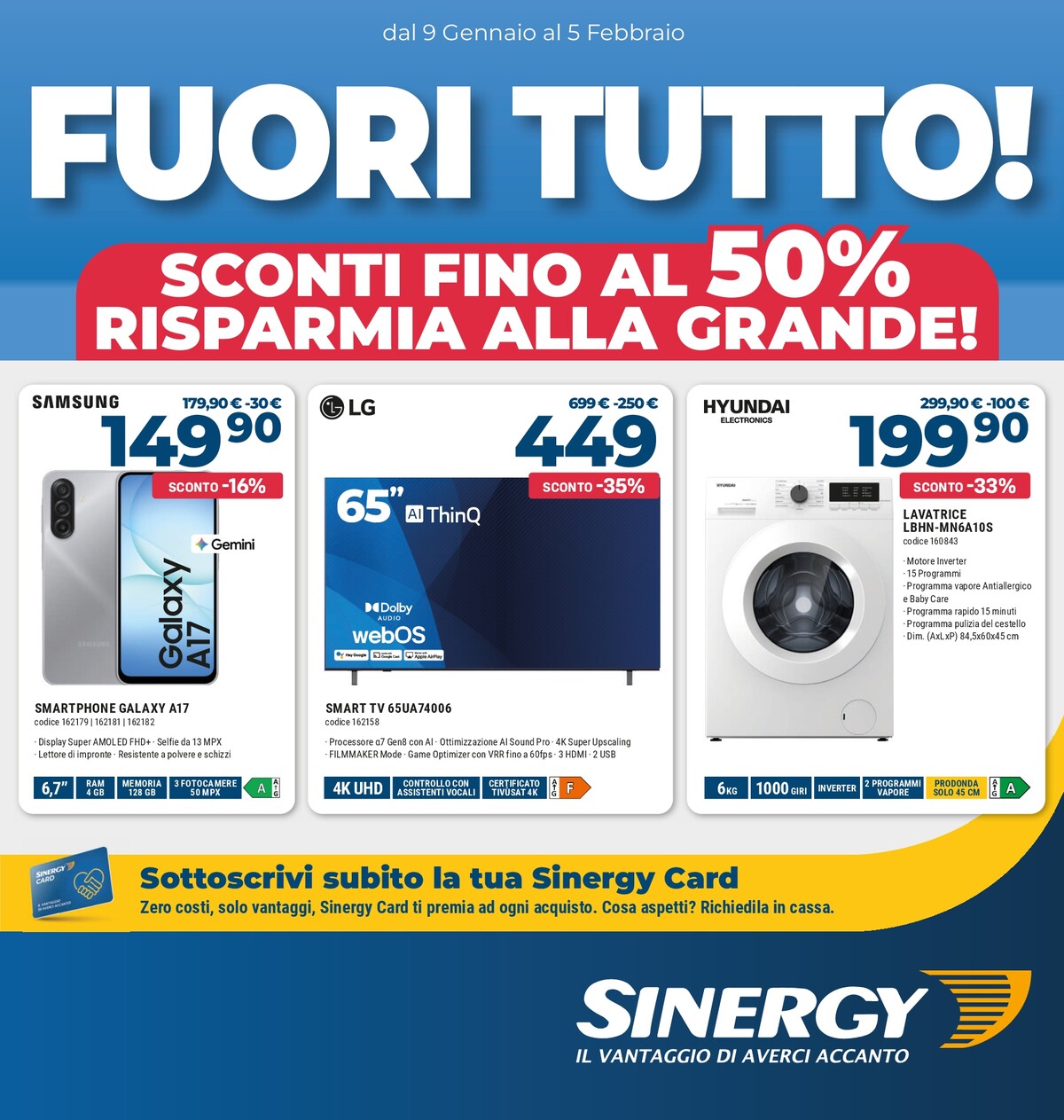 sinergy - Volantino Sinergy valido dal 09/01 al 05/02