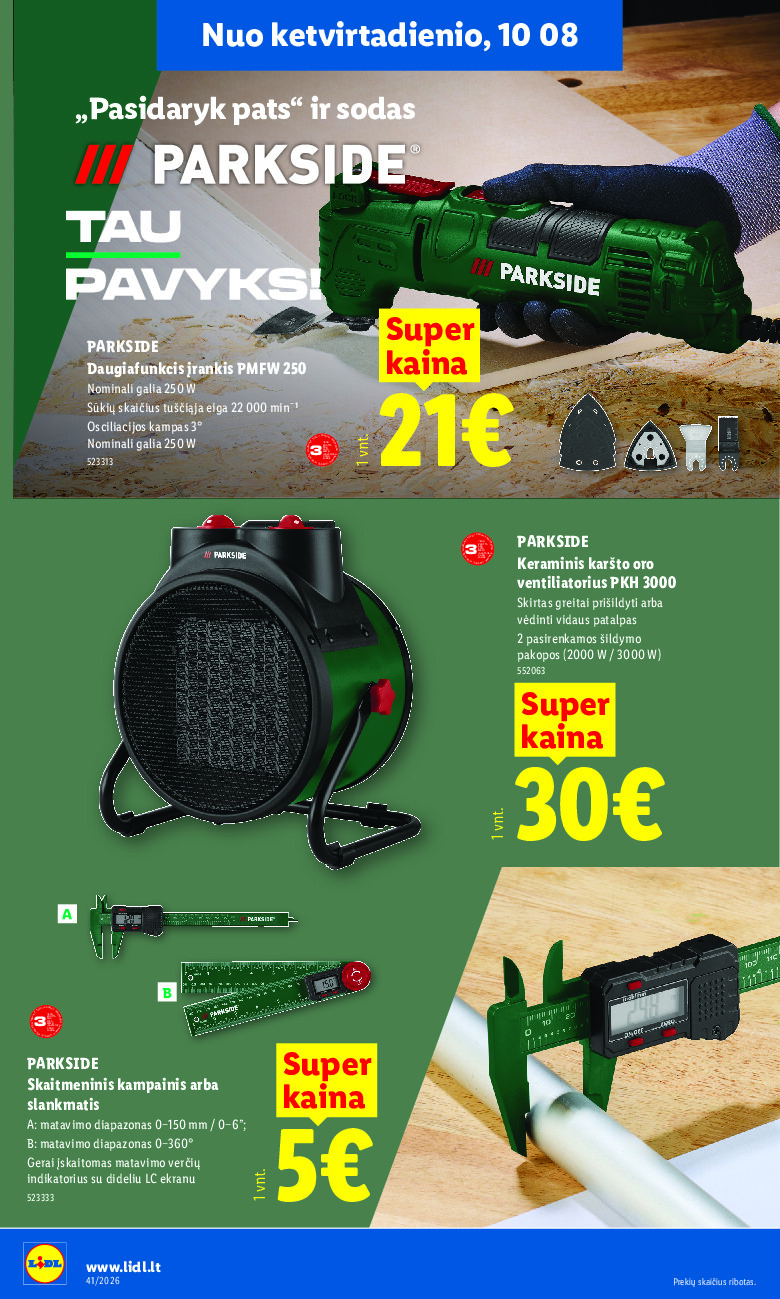lidl - NE MAISTO PREKIŲ PASIŪLYMAI (2026-10-05 - 2026-10-11) - page: 14