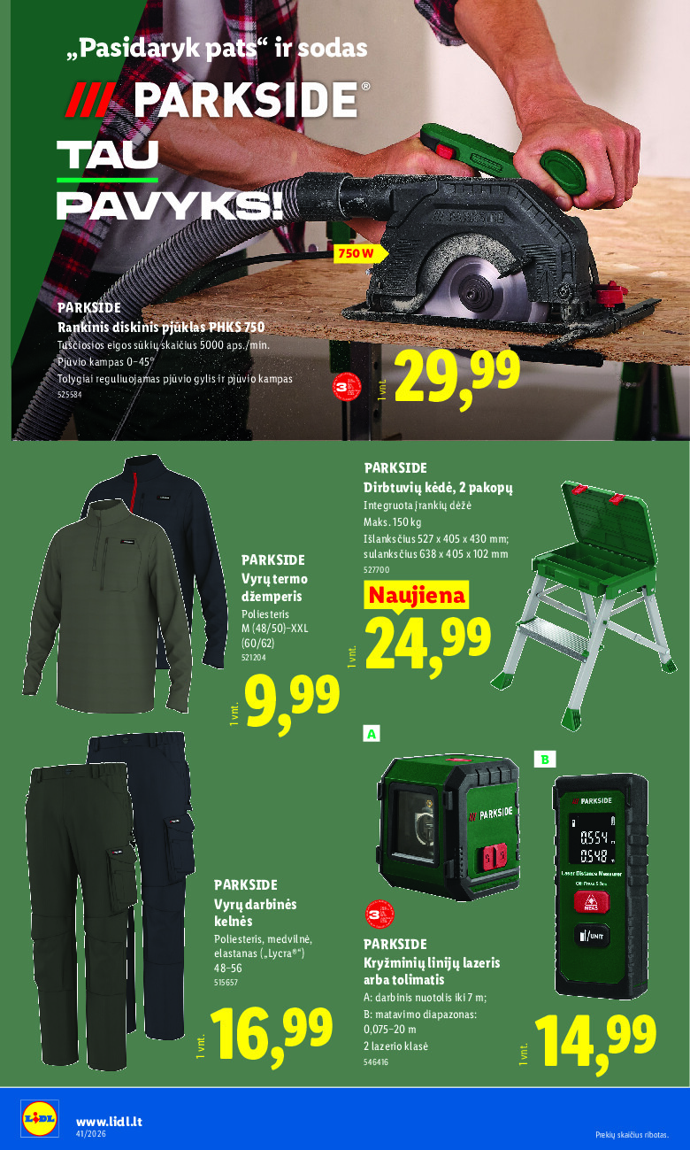 lidl - NE MAISTO PREKIŲ PASIŪLYMAI (2026-10-05 - 2026-10-11) - page: 16