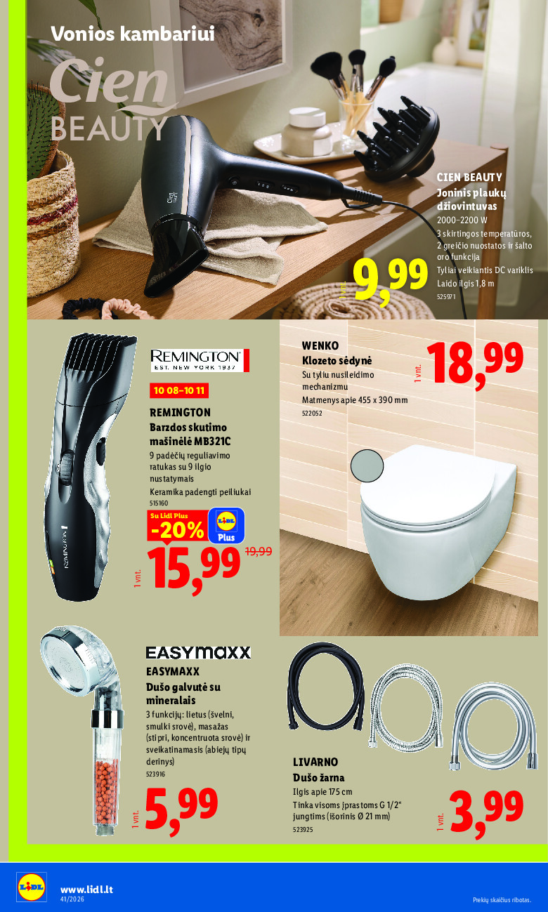 lidl - NE MAISTO PREKIŲ PASIŪLYMAI (2026-10-05 - 2026-10-11) - page: 26