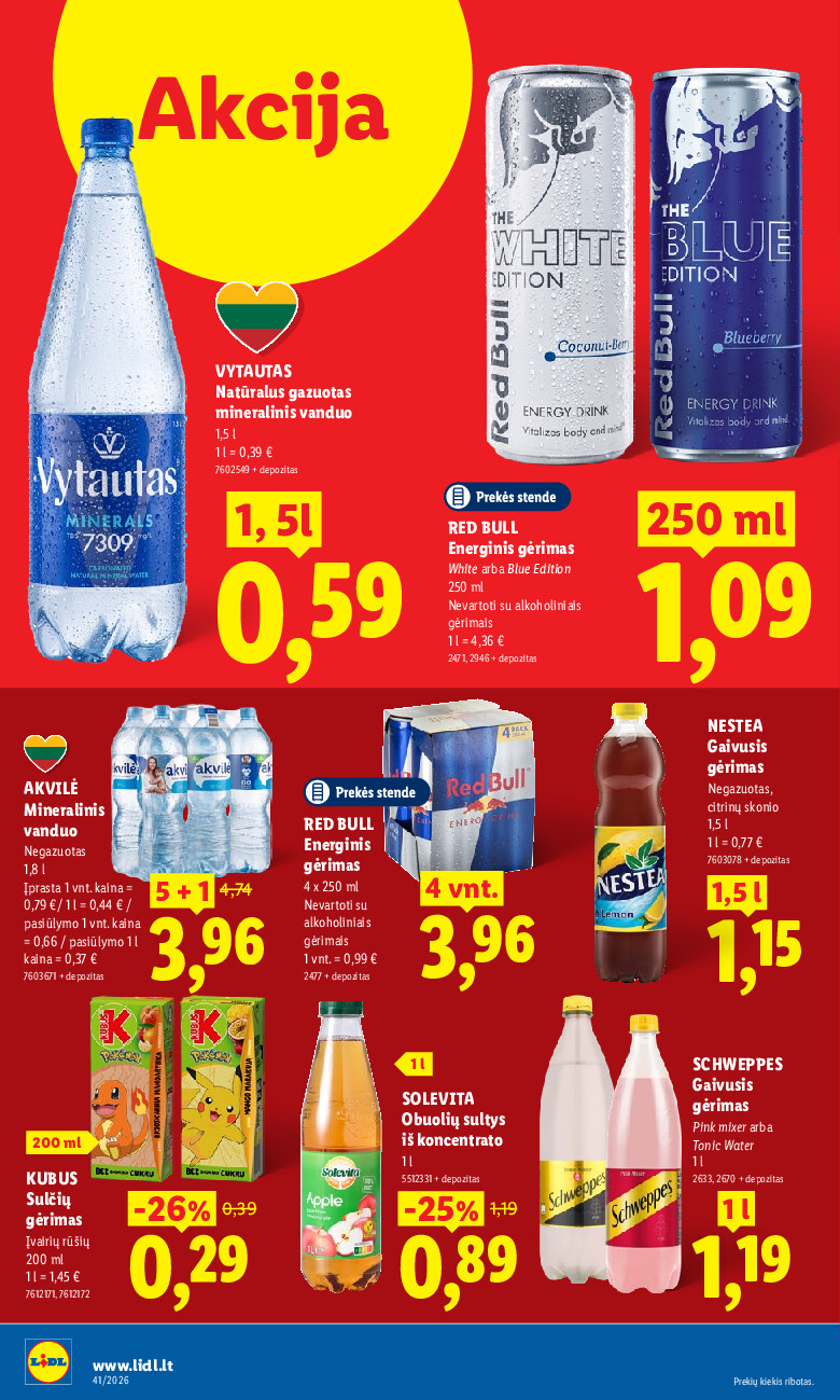 lidl - MAISTO PREKIŲ PASIŪLYMAI (2026-10-05 - 2026-10-11) - page: 14