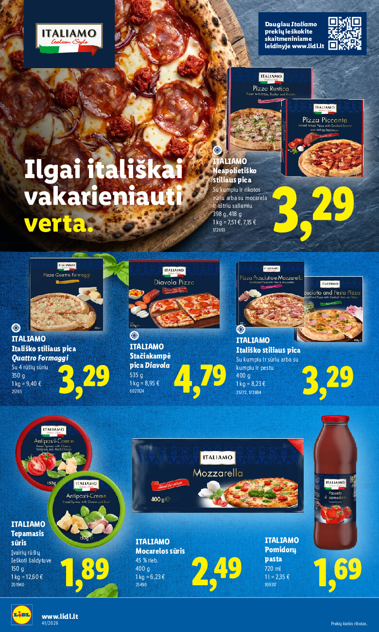 lidl - MAISTO PREKIŲ PASIŪLYMAI (2026-10-05 - 2026-10-11) - page: 30