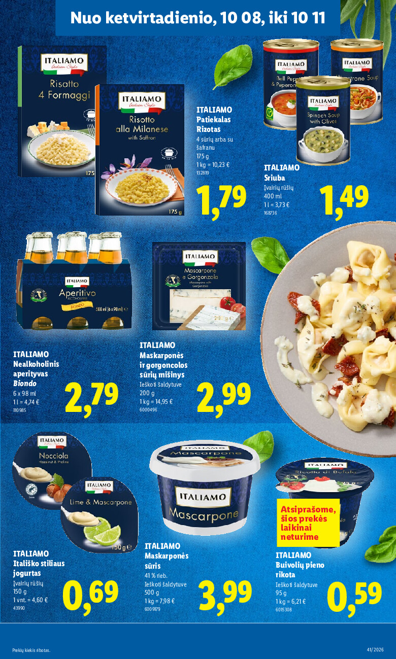 lidl - MAISTO PREKIŲ PASIŪLYMAI (2026-10-05 - 2026-10-11) - page: 31