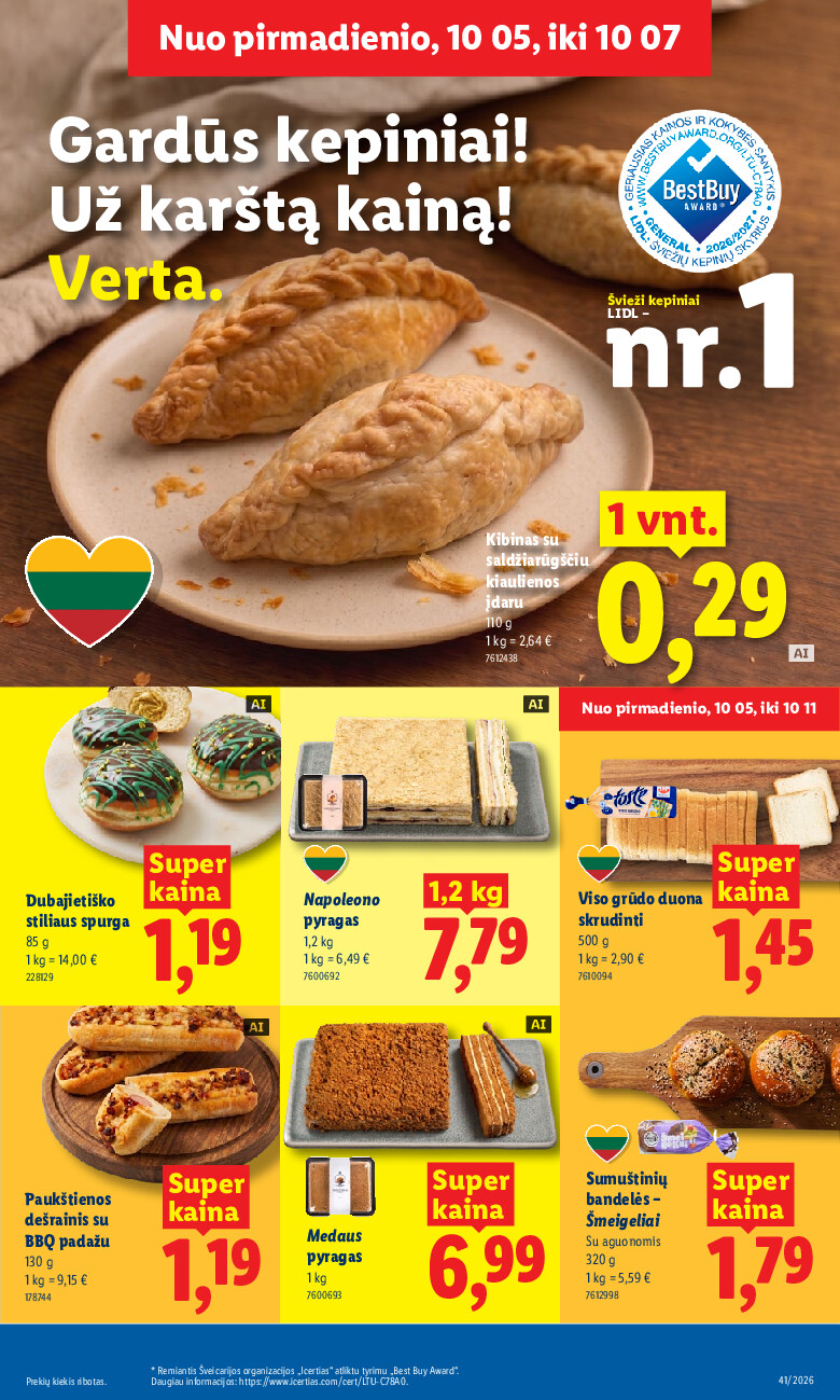 lidl - MAISTO PREKIŲ PASIŪLYMAI (2026-10-05 - 2026-10-11) - page: 5