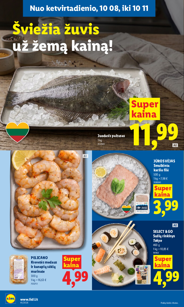 lidl - MAISTO PREKIŲ PASIŪLYMAI (2026-10-05 - 2026-10-11) - page: 52