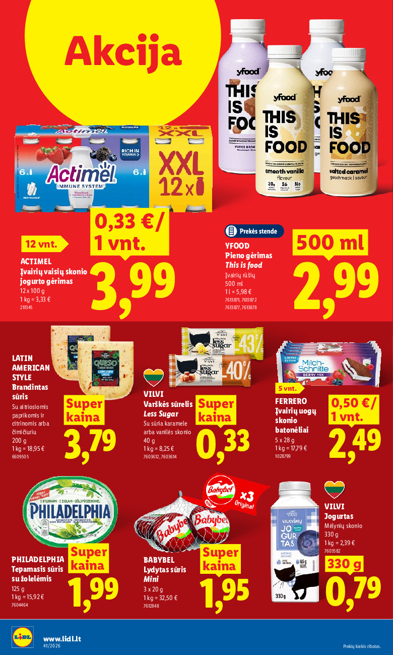 lidl - MAISTO PREKIŲ PASIŪLYMAI (2026-10-05 - 2026-10-11) - page: 8