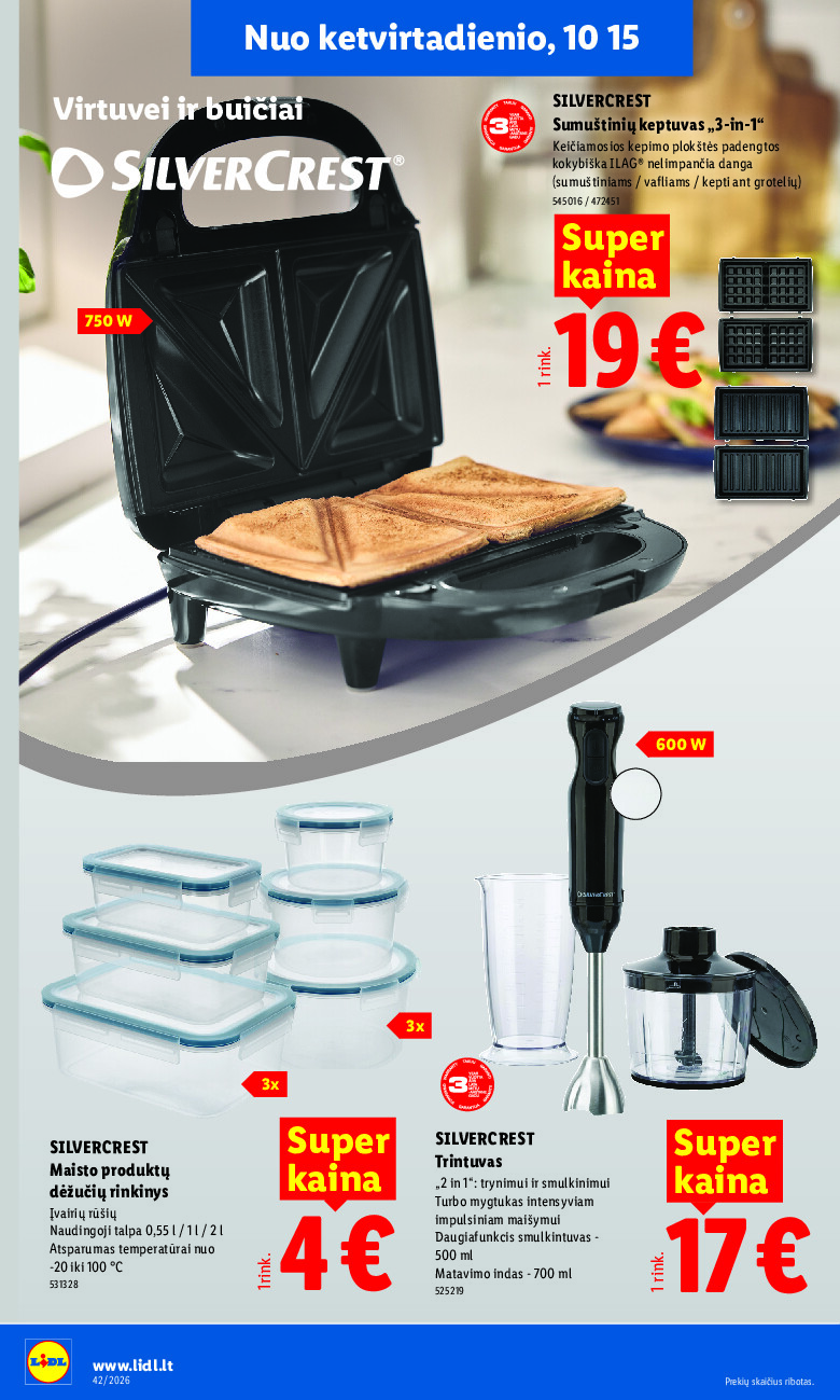 lidl - NE MAISTO PREKIŲ PASIŪLYMAI (2026-10-12 - 2026-10-18) - page: 16