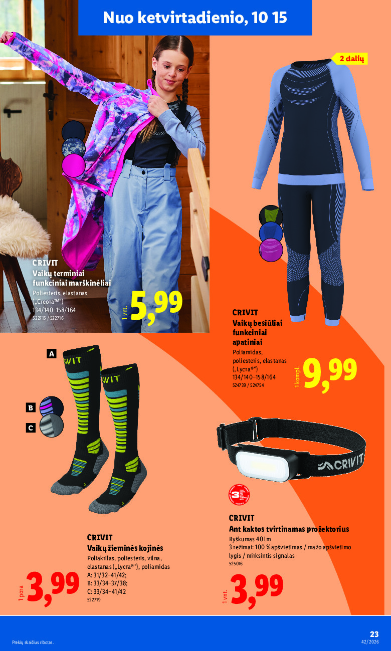 lidl - NE MAISTO PREKIŲ PASIŪLYMAI (2026-10-12 - 2026-10-18) - page: 23
