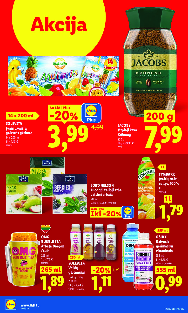 lidl - MAISTO PREKIŲ PASIŪLYMAI (2026-10-12 - 2026-10-18) - page: 36