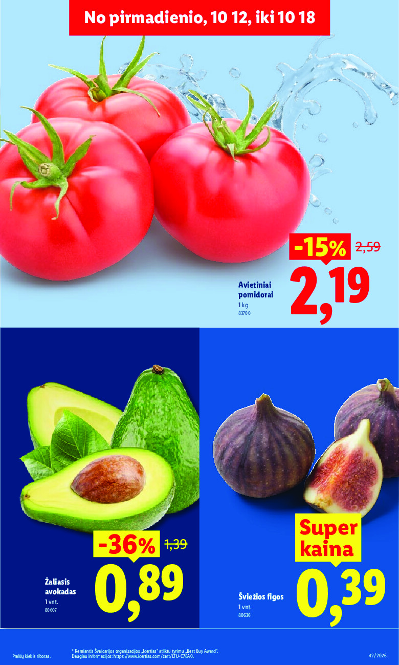 lidl - MAISTO PREKIŲ PASIŪLYMAI (2026-10-12 - 2026-10-18) - page: 5