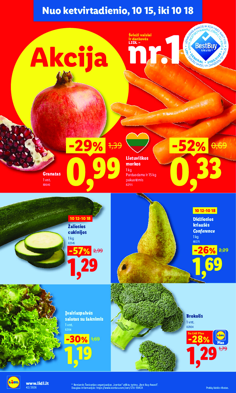 lidl - MAISTO PREKIŲ PASIŪLYMAI (2026-10-12 - 2026-10-18) - page: 44