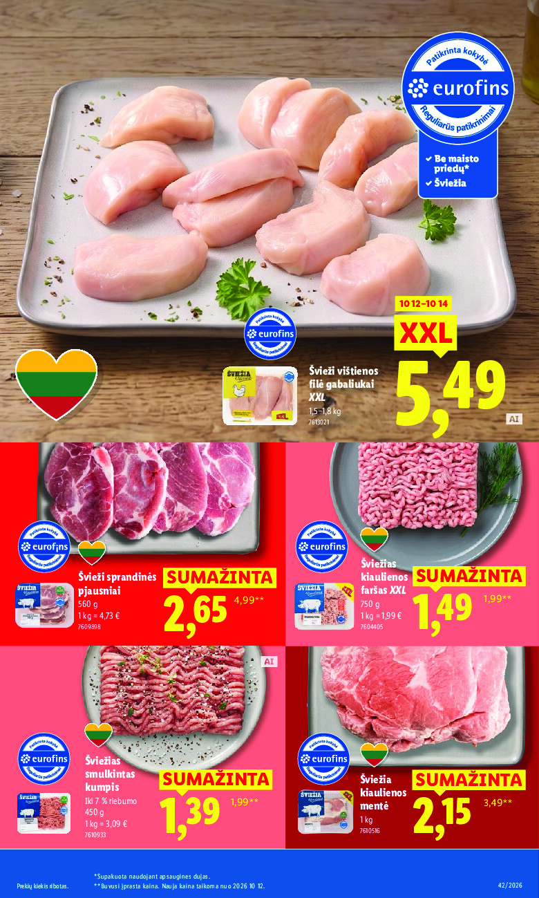 lidl - MAISTO PREKIŲ PASIŪLYMAI (2026-10-12 - 2026-10-18) - page: 9