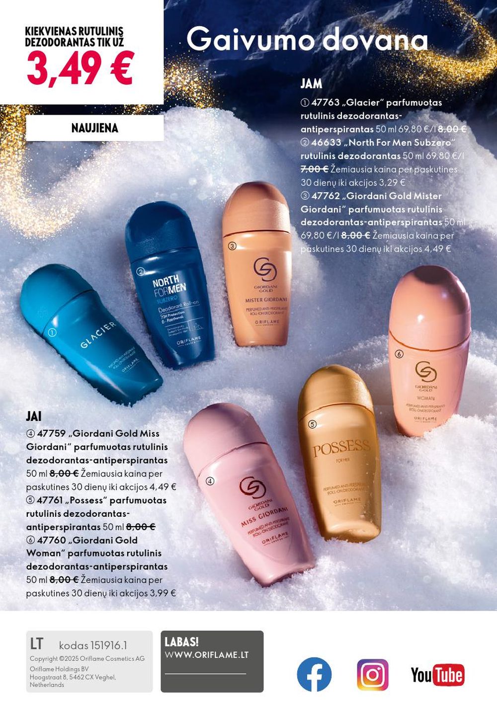 oriflame - ORIFLAME - Katalogas (2025 11 19 - 2025 12 09) - page: 180