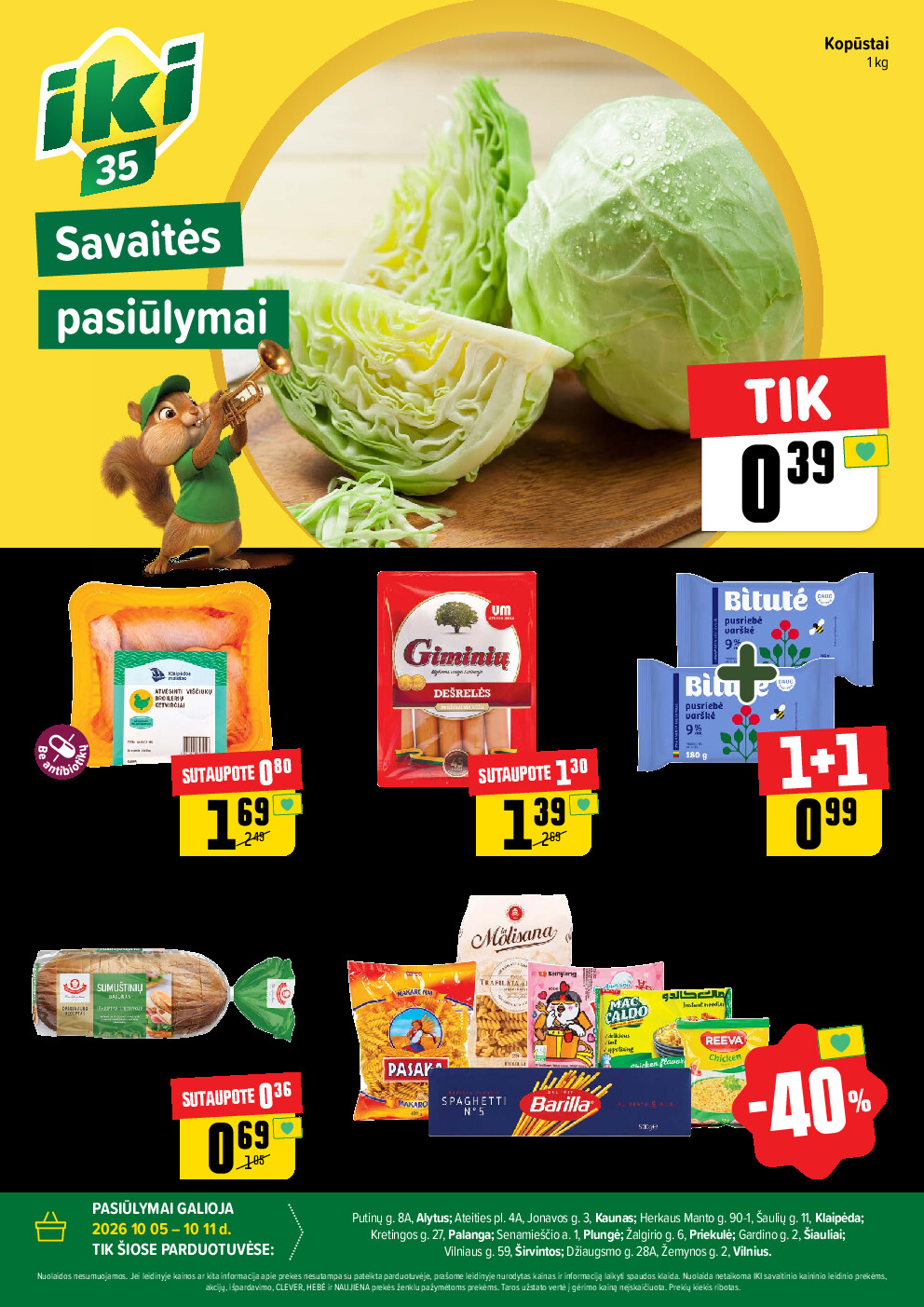 iki - Specialūs pasiūlymai IKI parduotuvės klientams (2026-10-05 - 2026-10-11)