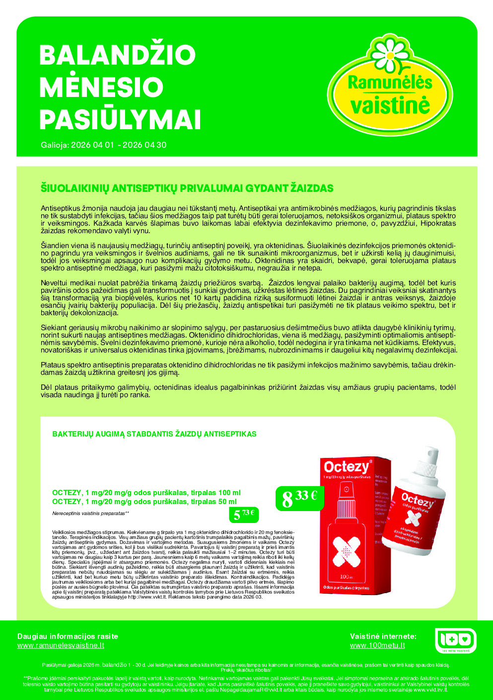 ramuneles - Akcijų leidinys (2026-04-01)