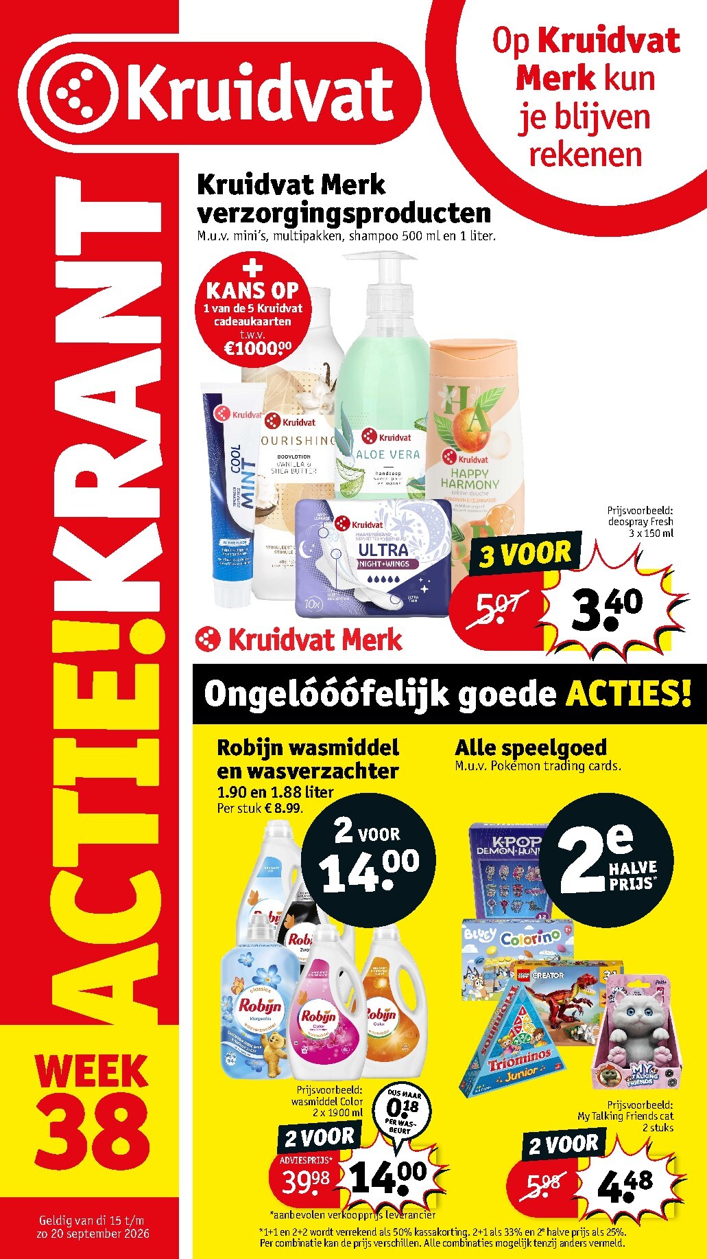 kruidvat - Huidige Kruidvat folder geldig van dinsdag 15-09-2026 tot zondag 20-09-2026