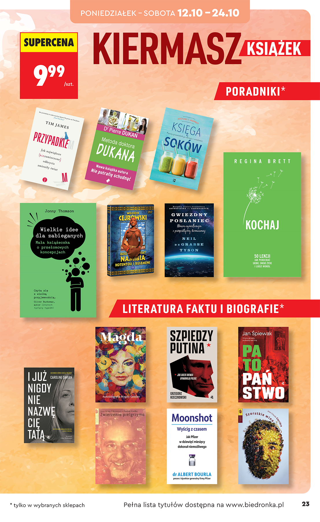 biedronka - Nowa gazetka Biedronka - Hity i inspiracje ważna od 10.10.2026 do 31.10.2026 - page: 23