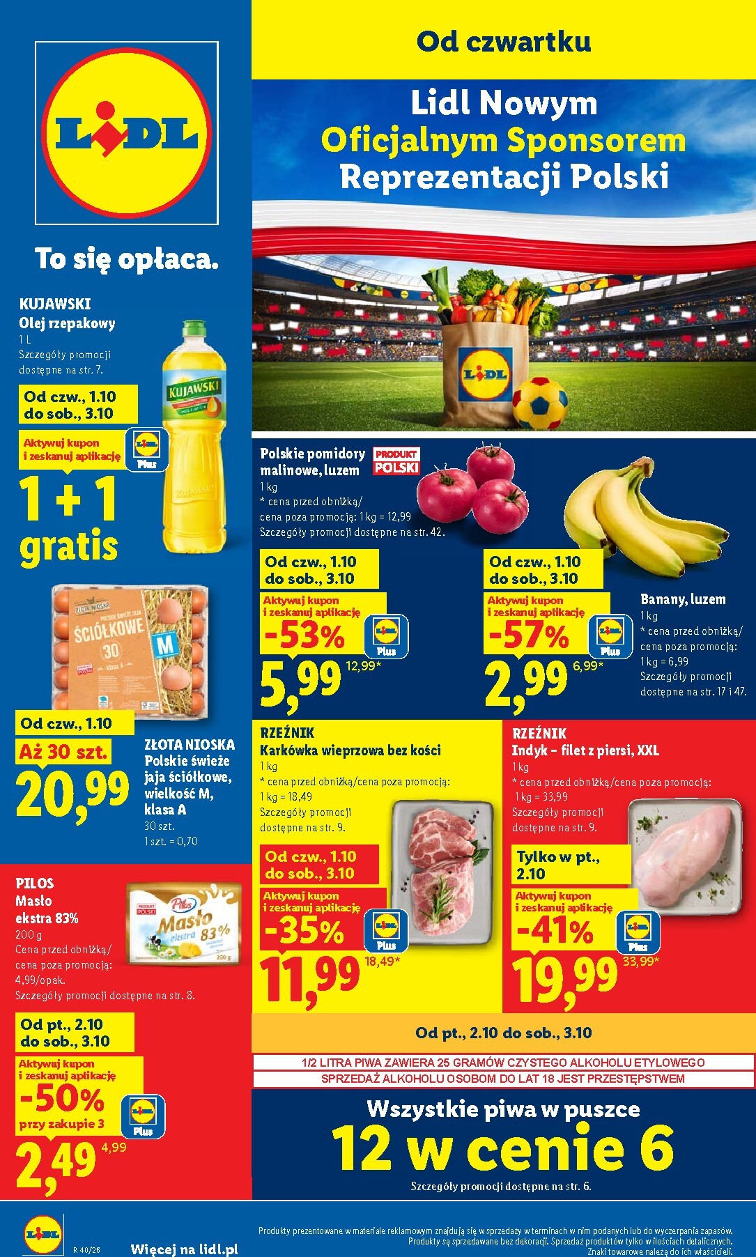 lidl - Aktualna gazetka Lidl ważna od 01.10.2026 do 03.10.2026