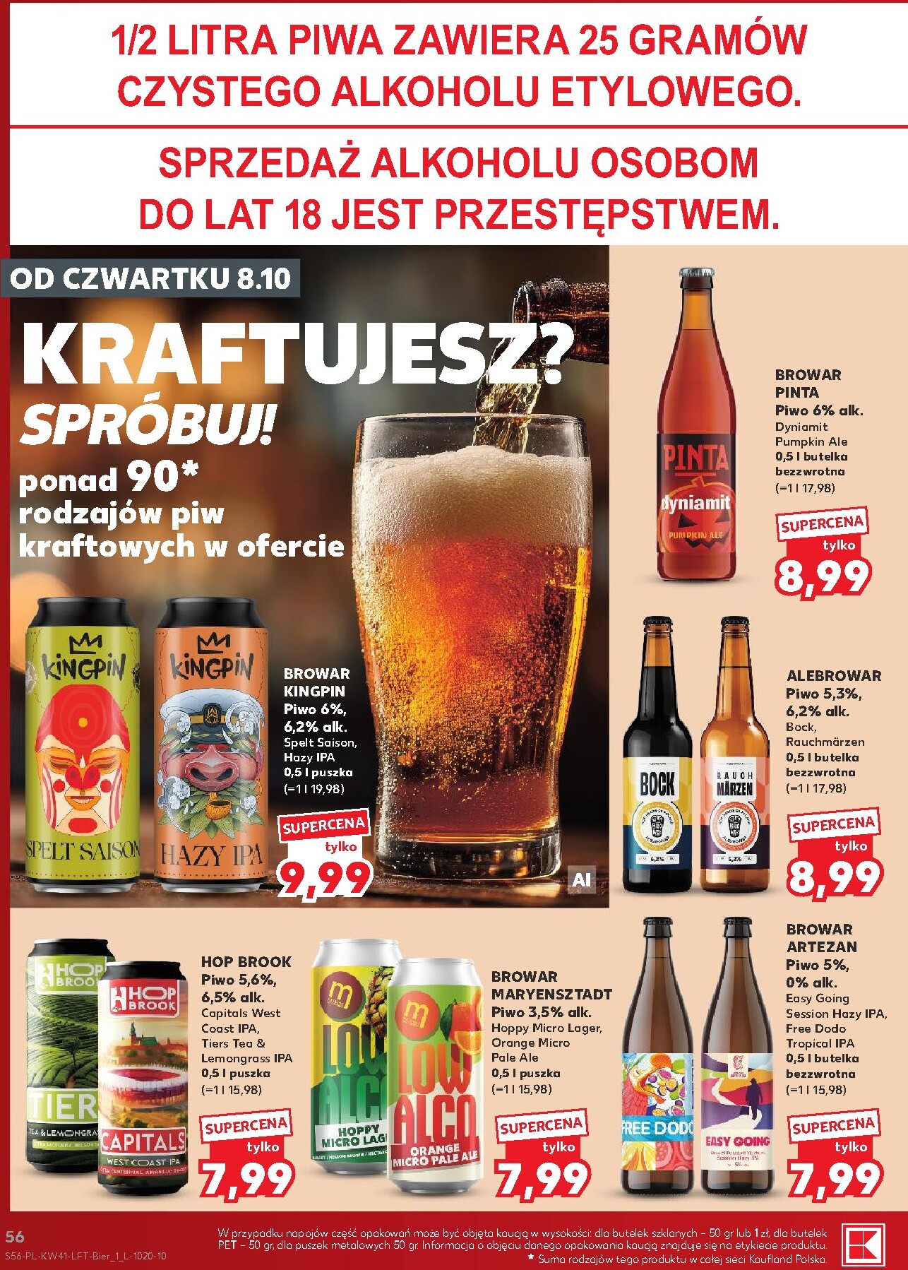kaufland - Nowa gazetka Kaufland ważna od 08.10.2026 do 14.10.2026 - page: 56