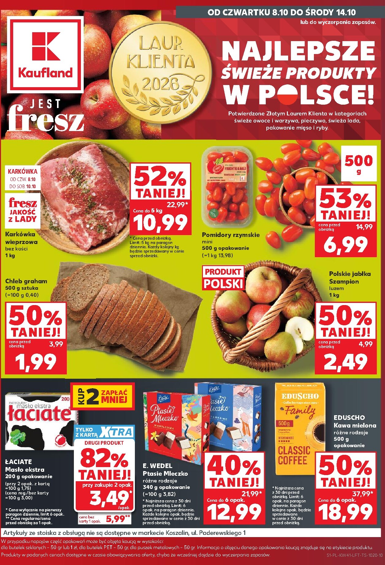 kaufland - Nowa gazetka Kaufland ważna od 08.10.2026 do 14.10.2026