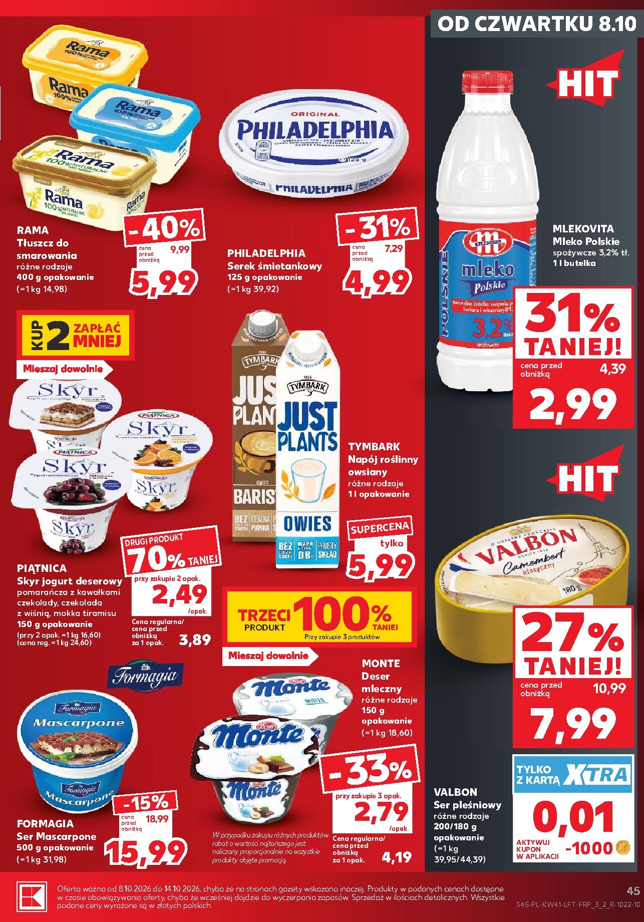 kaufland - Nowa gazetka Kaufland ważna od 08.10.2026 do 14.10.2026 - page: 45